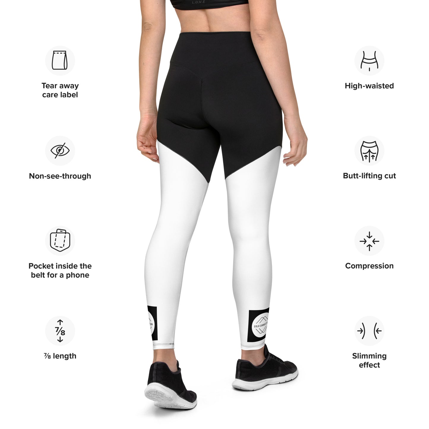 Cold Connection, official logo, Sports Leggings