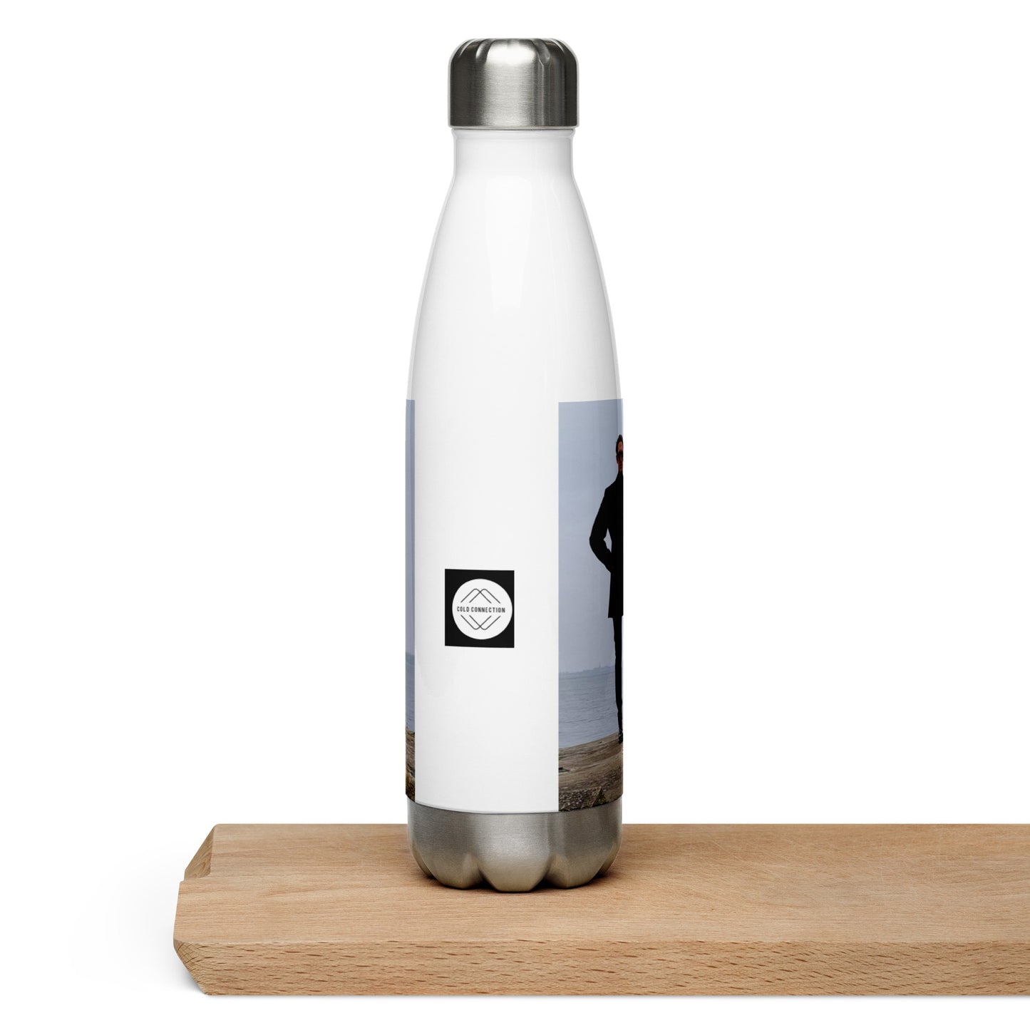 Cold Connection, official band photo and logo, Stainless Steel Water Bottle