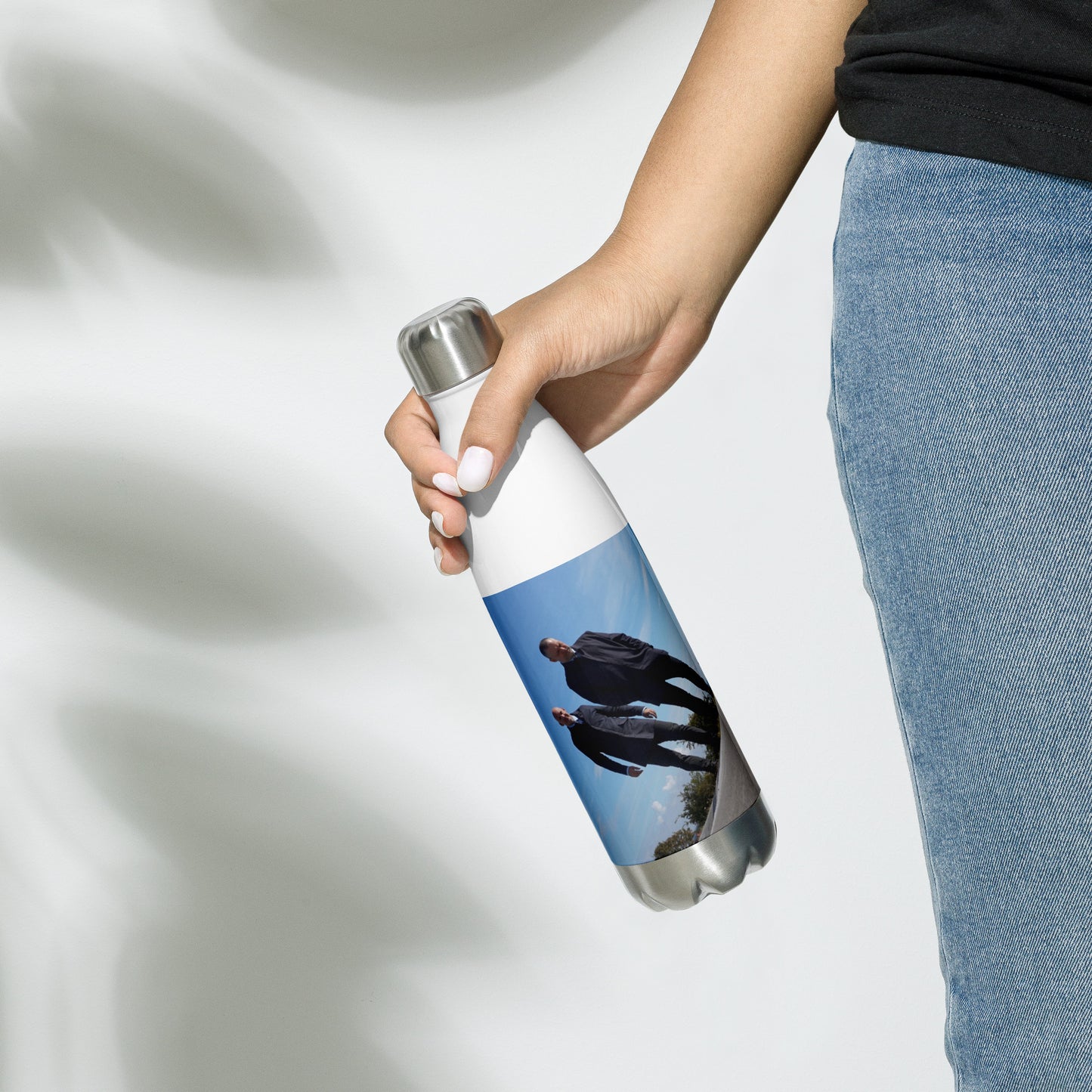 Disrupted Being, official photo and logo, Stainless Steel Water Bottle
