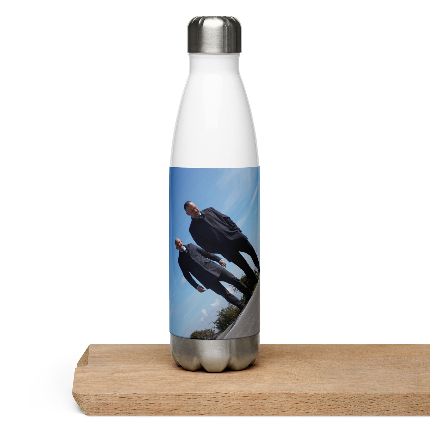 Disrupted Being, official photo and logo, Stainless Steel Water Bottle