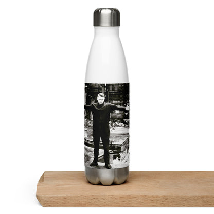 ee:man, official photo and logo, Stainless Steel Water Bottle