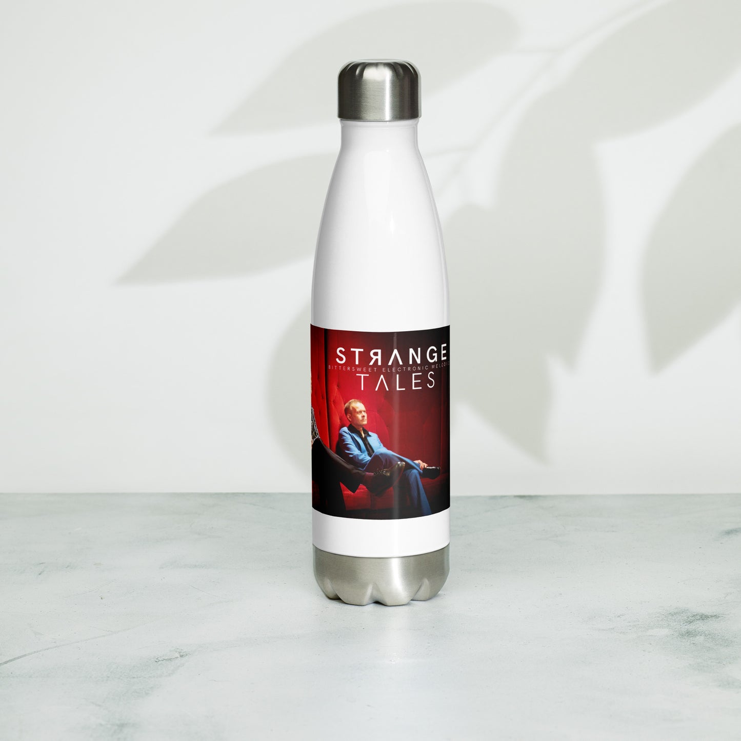 Strange Tales, official band photo and logo, Stainless Steel Water Bottle