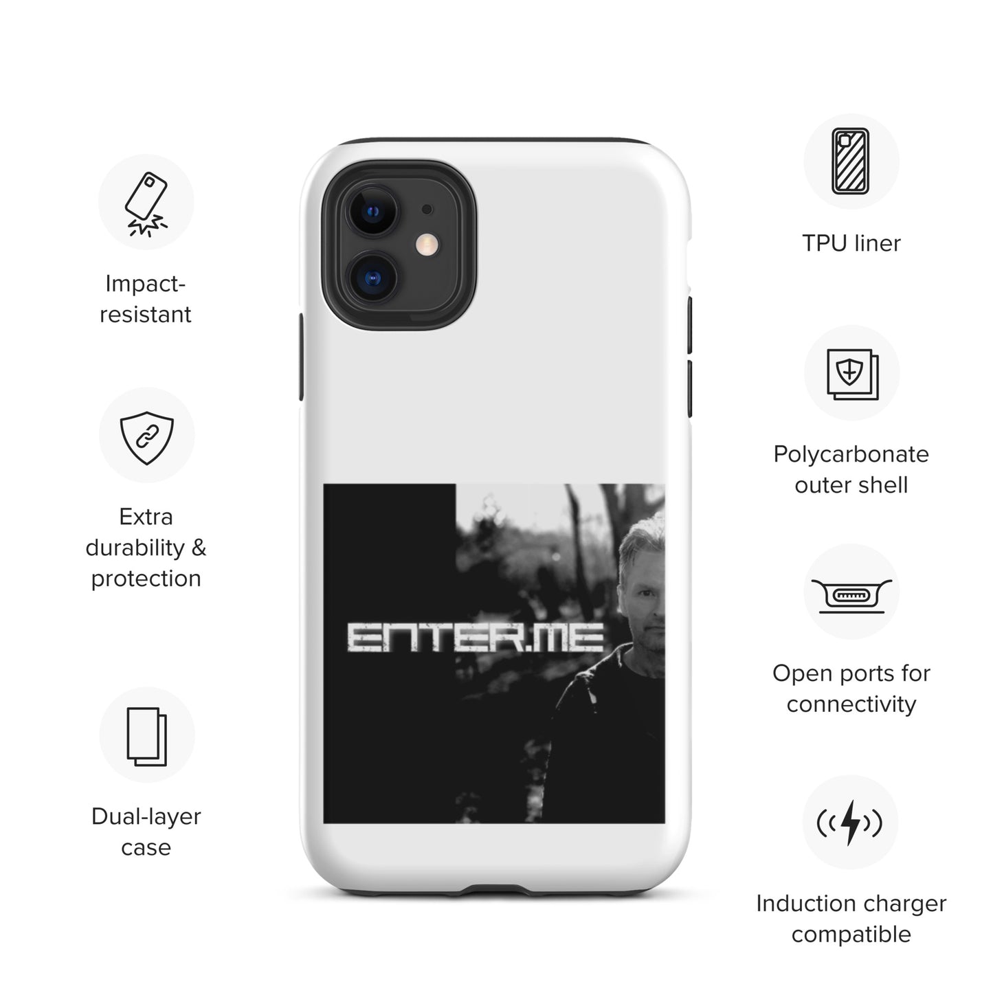 enter.me, official photo, Tough iPhone case