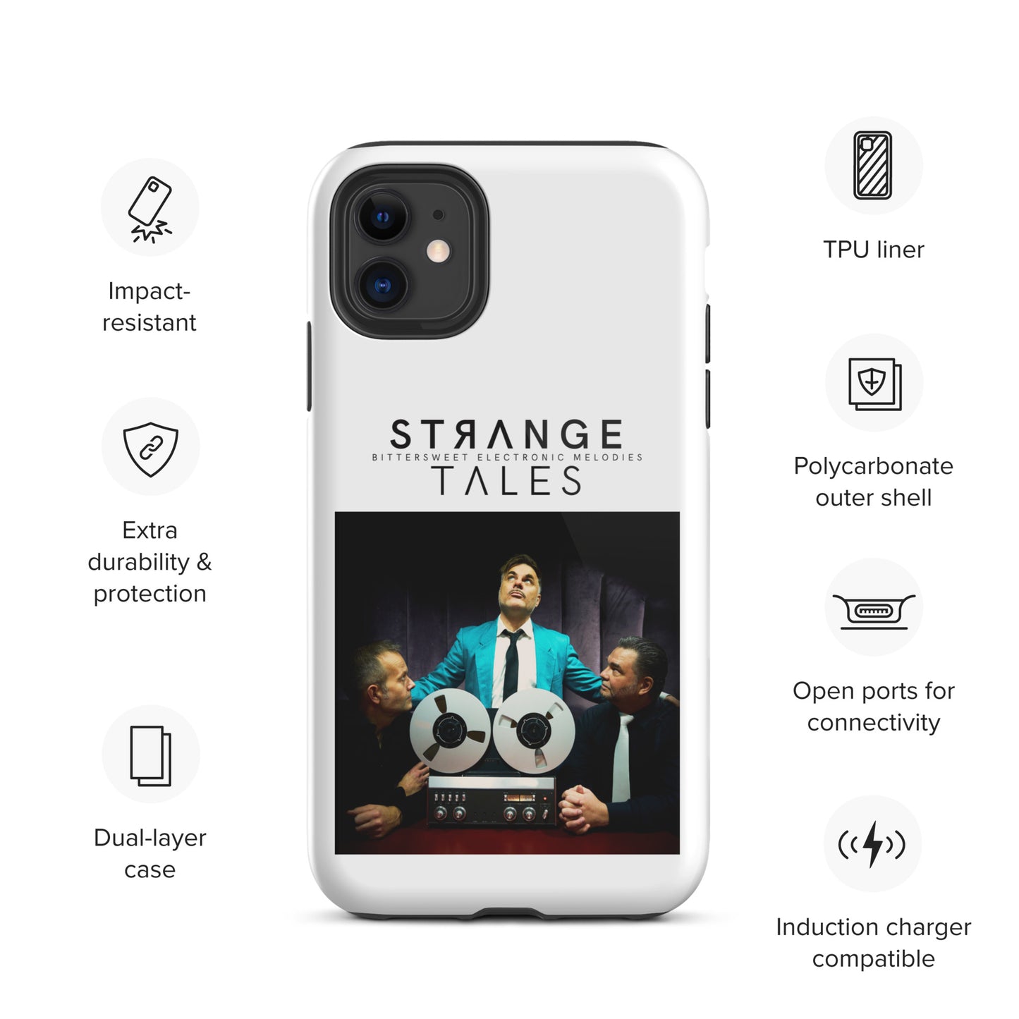 Strange Tales, official photo and logo, Tough iPhone case