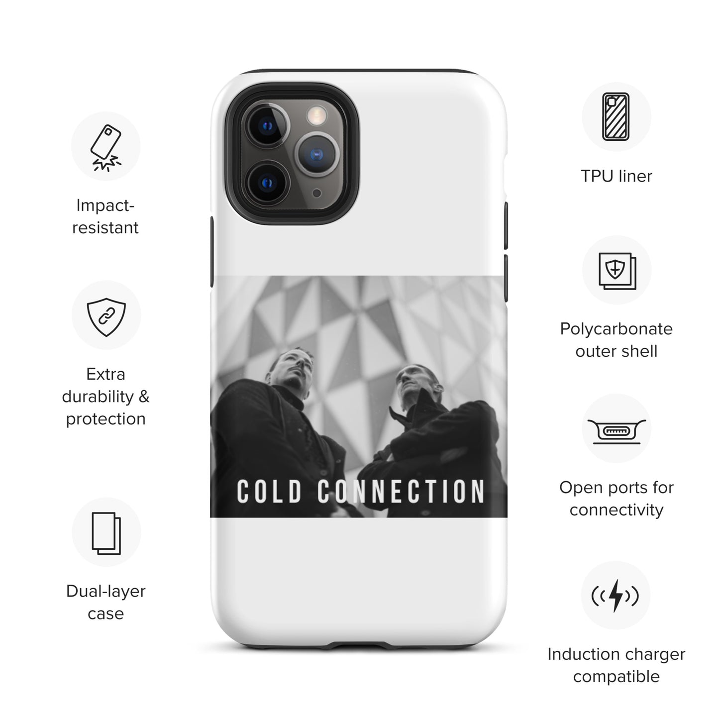 Cold Connection, official band photo, Tough iPhone case