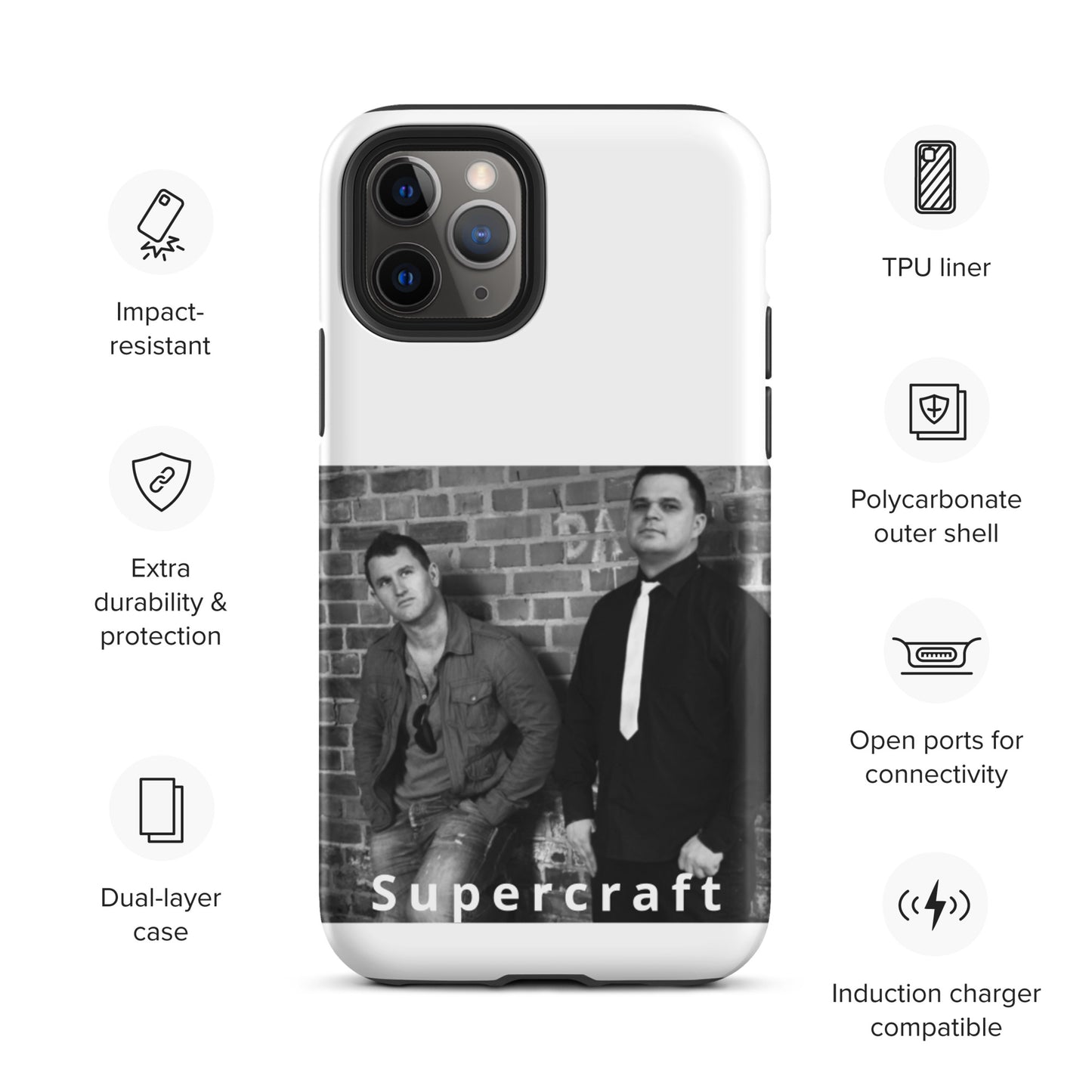 Supercraft, official band photo, Tough iPhone case