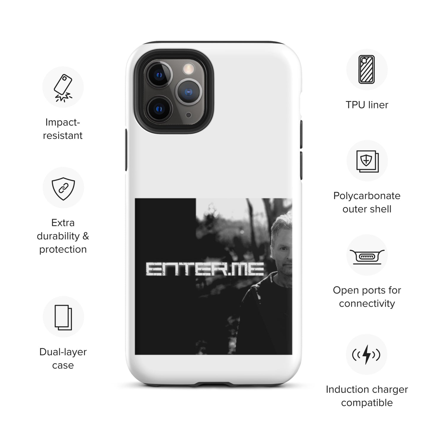 enter.me, official photo, Tough iPhone case