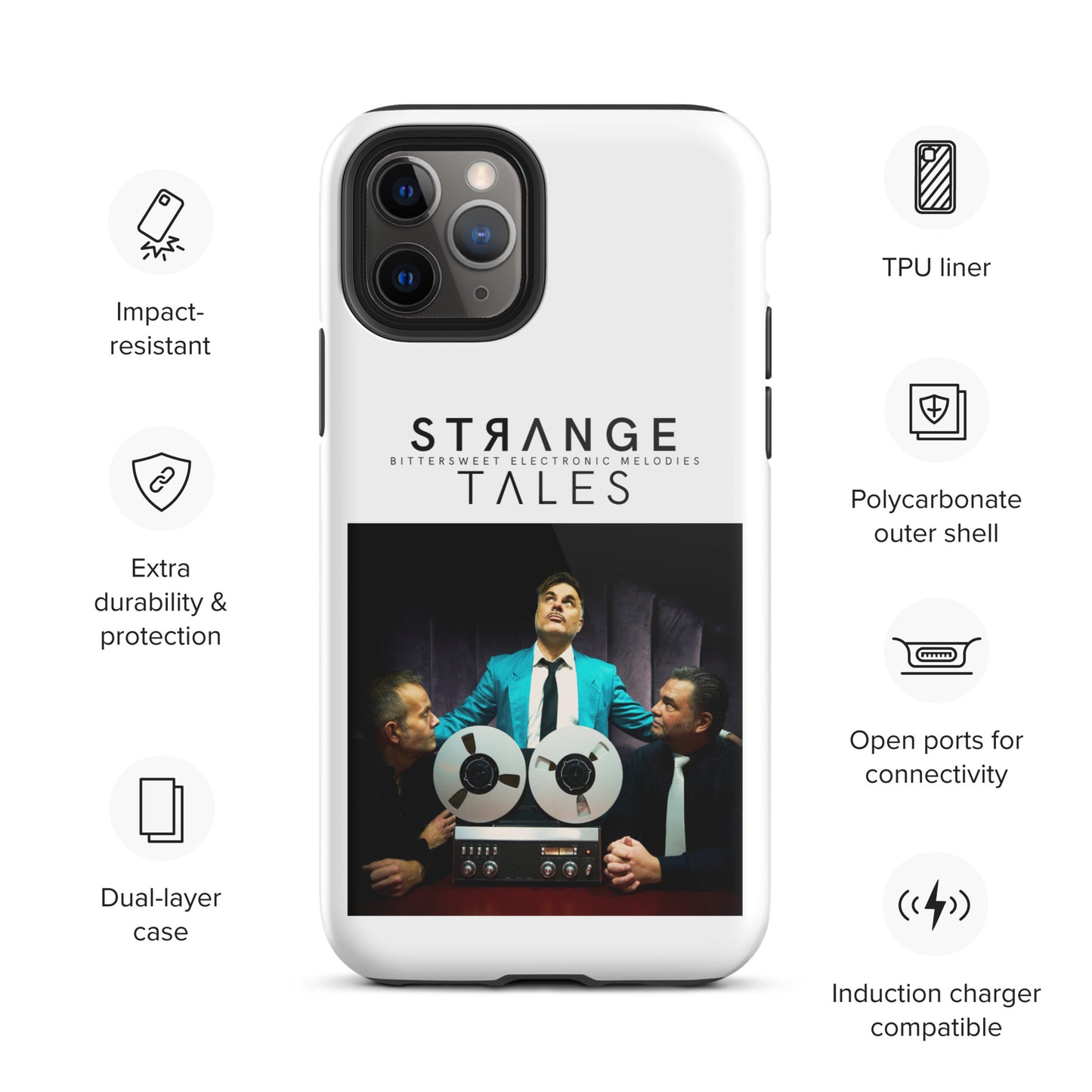 Strange Tales, official photo and logo, Tough iPhone case