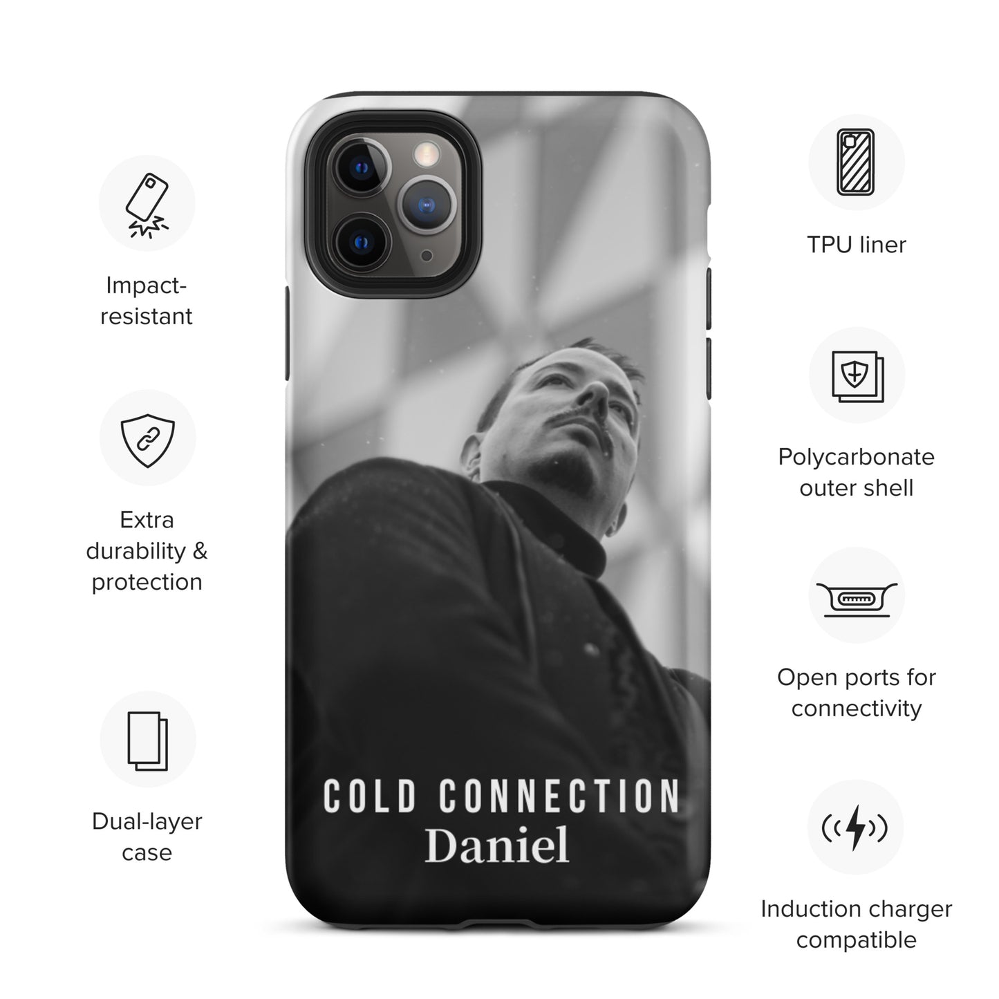 Cold Connection, Daniel, official band photo, Tough iPhone case