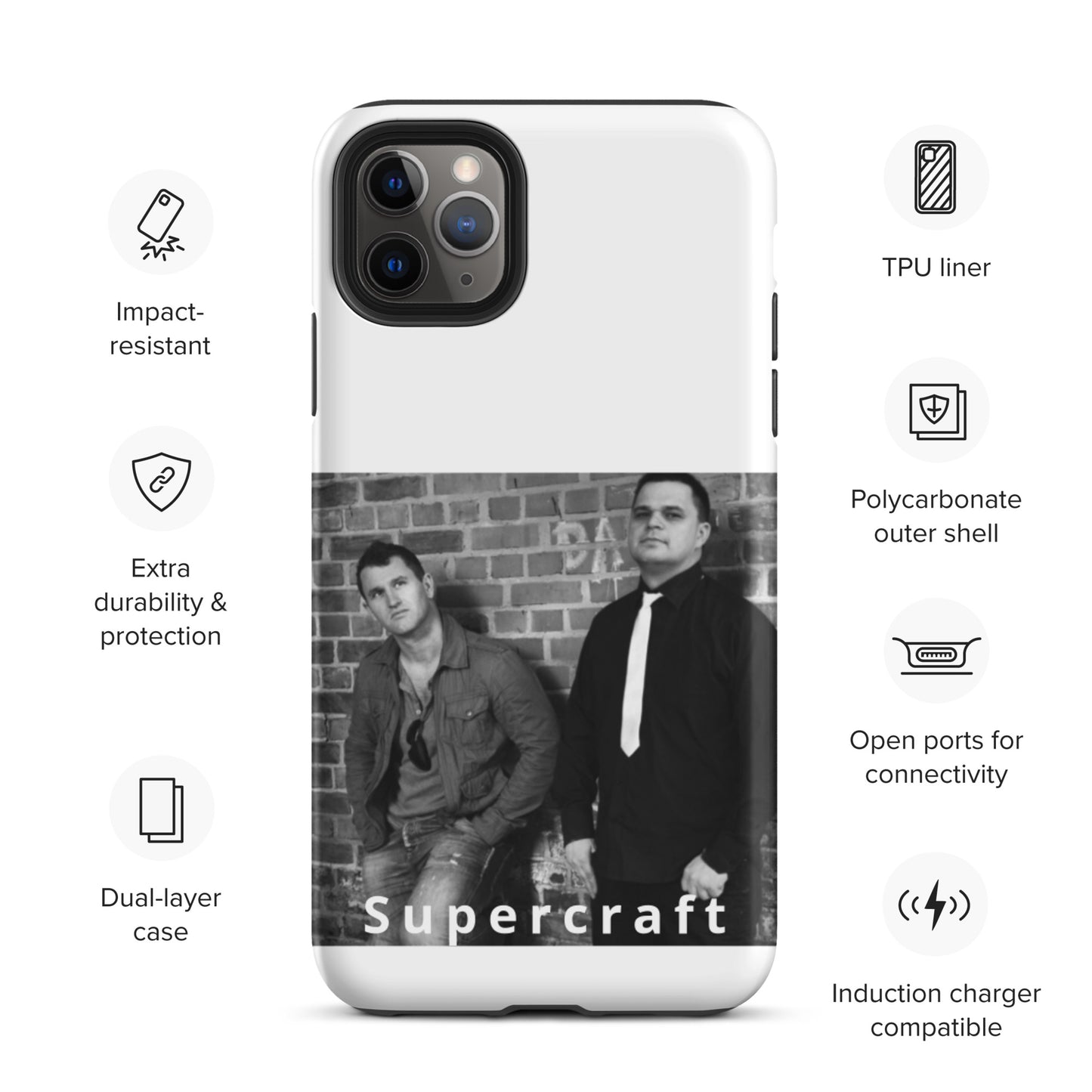 Supercraft, official band photo, Tough iPhone case