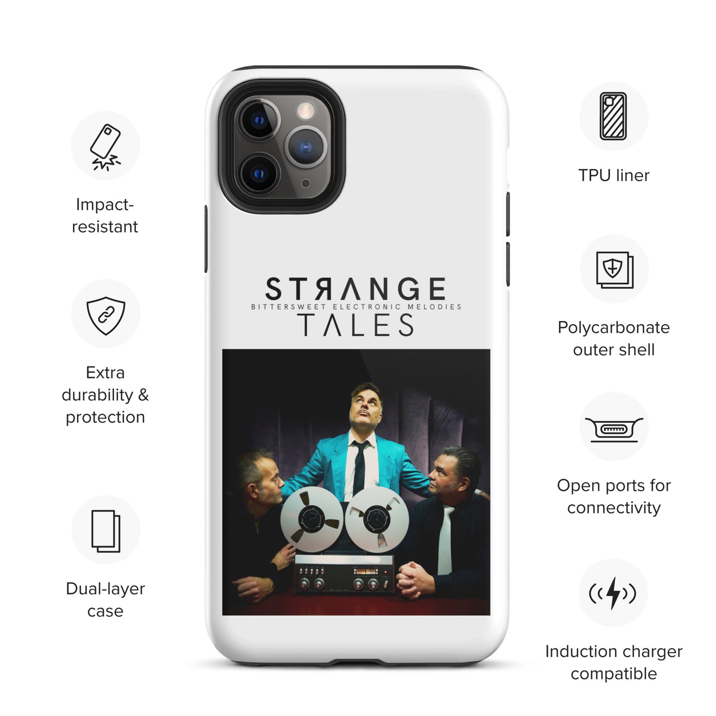 Strange Tales, official photo and logo, Tough iPhone case