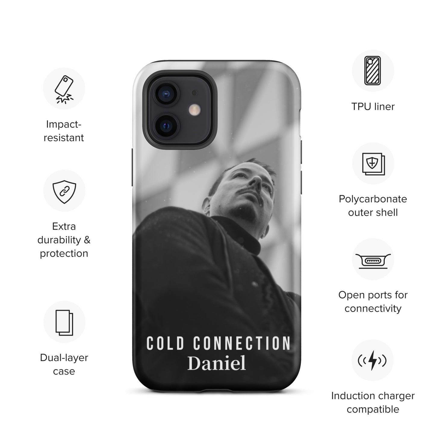 Cold Connection, Daniel, official band photo, Tough iPhone case