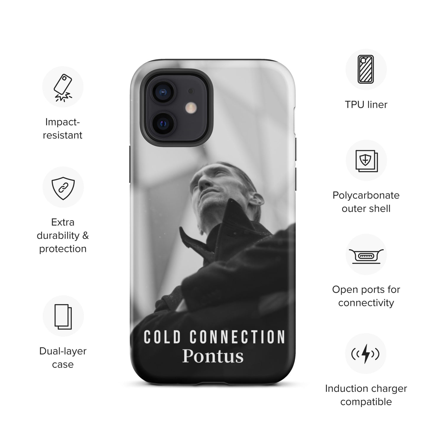 Cold Connection, Pontus, official band photo, Tough iPhone case