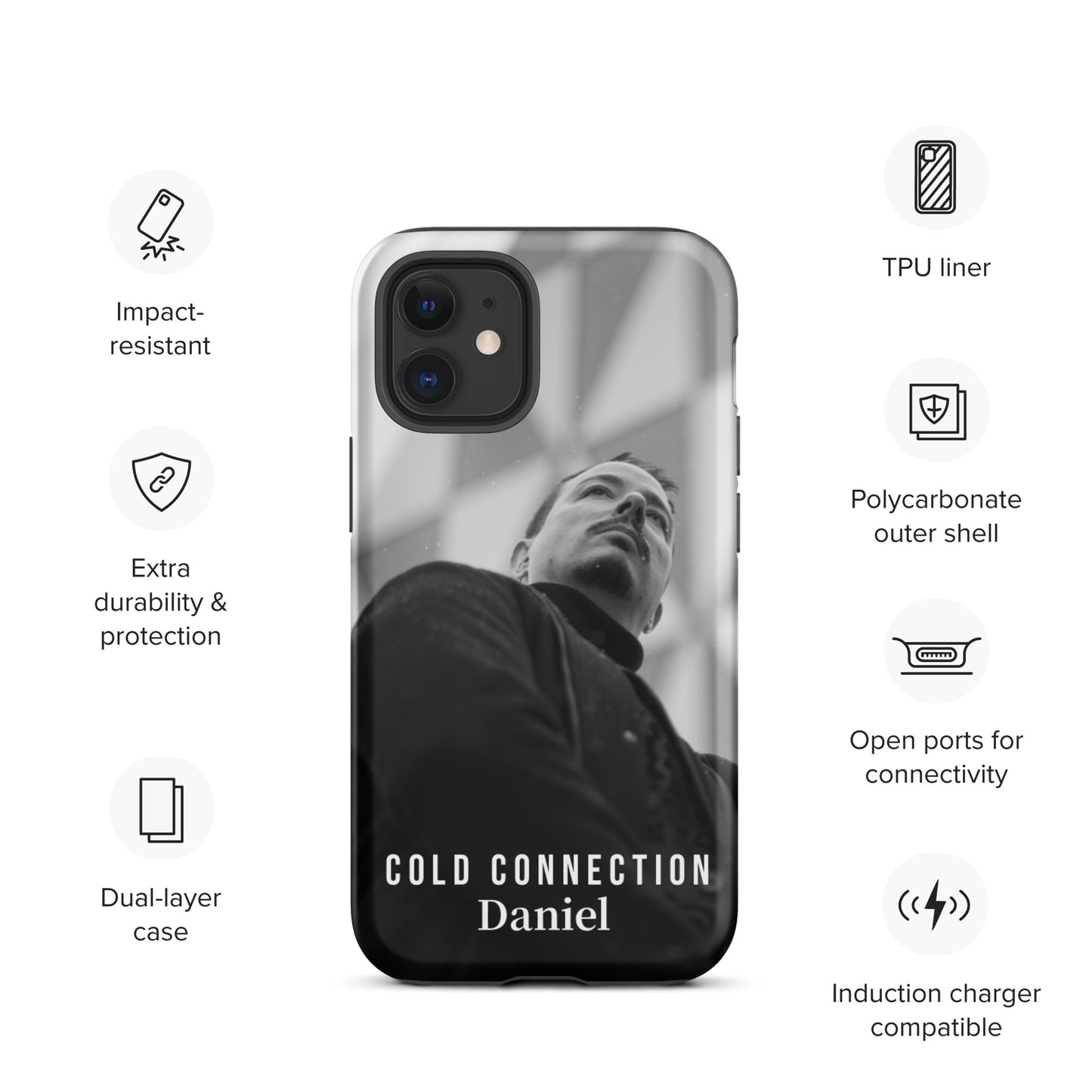 Cold Connection, Daniel, official band photo, Tough iPhone case