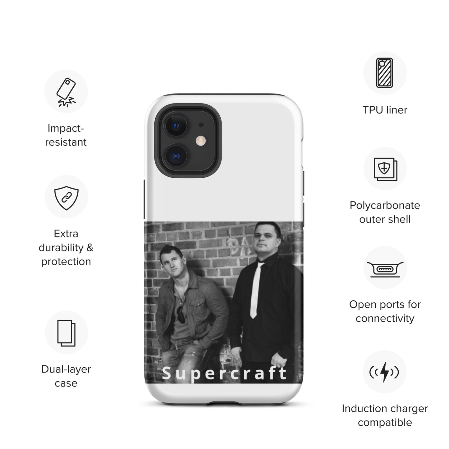 Supercraft, official band photo, Tough iPhone case