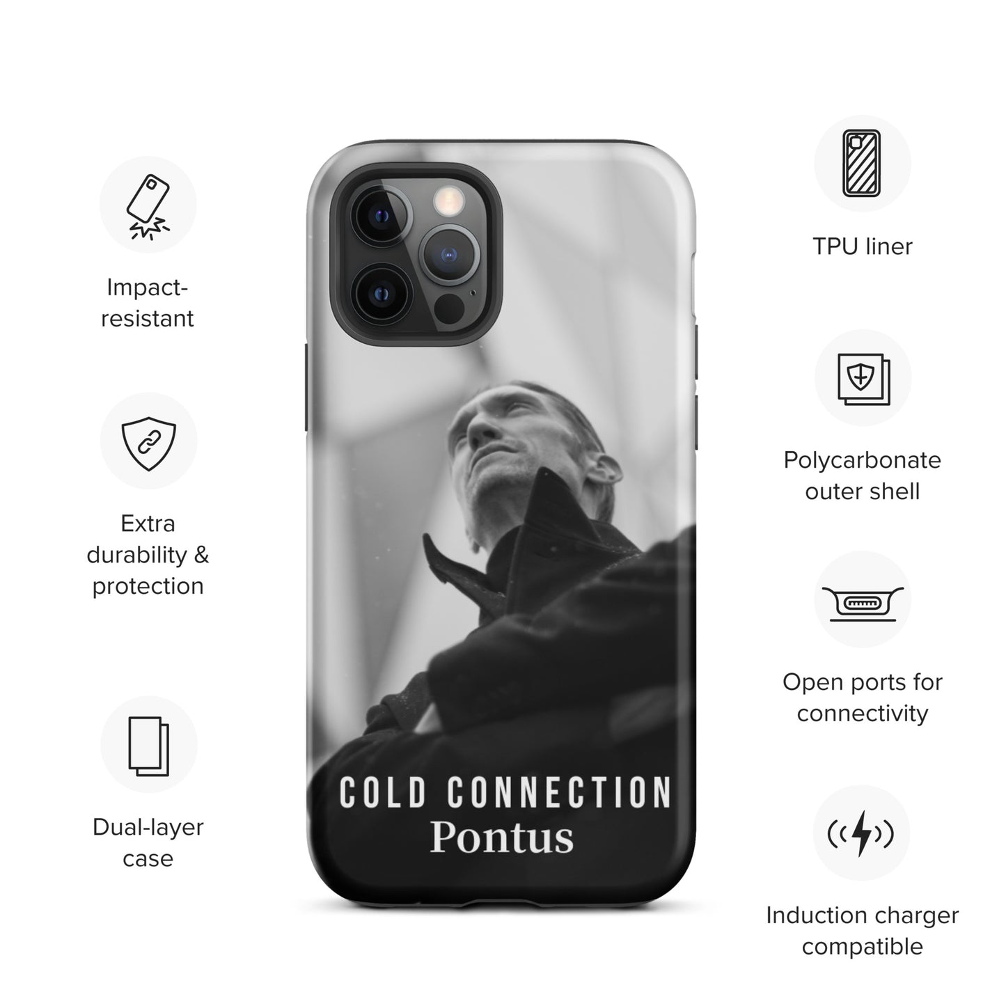 Cold Connection, Pontus, official band photo, Tough iPhone case