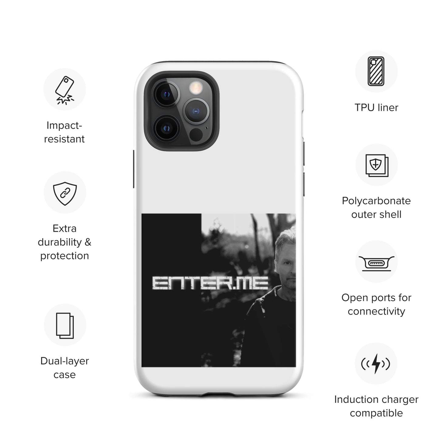 enter.me, official photo, Tough iPhone case