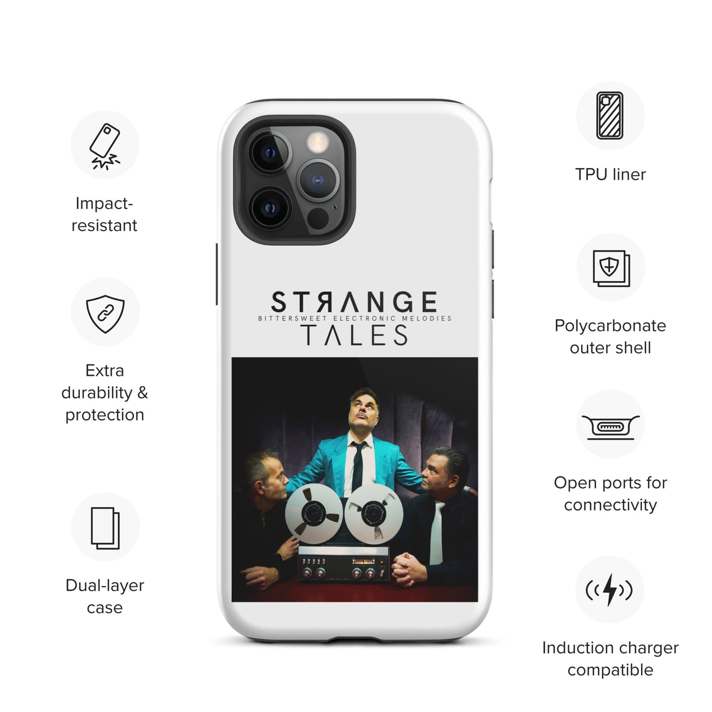 Strange Tales, official photo and logo, Tough iPhone case