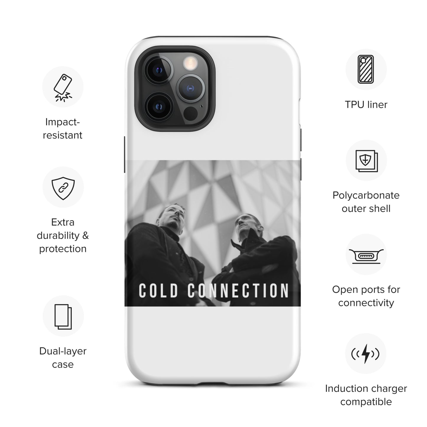 Cold Connection, official band photo, Tough iPhone case