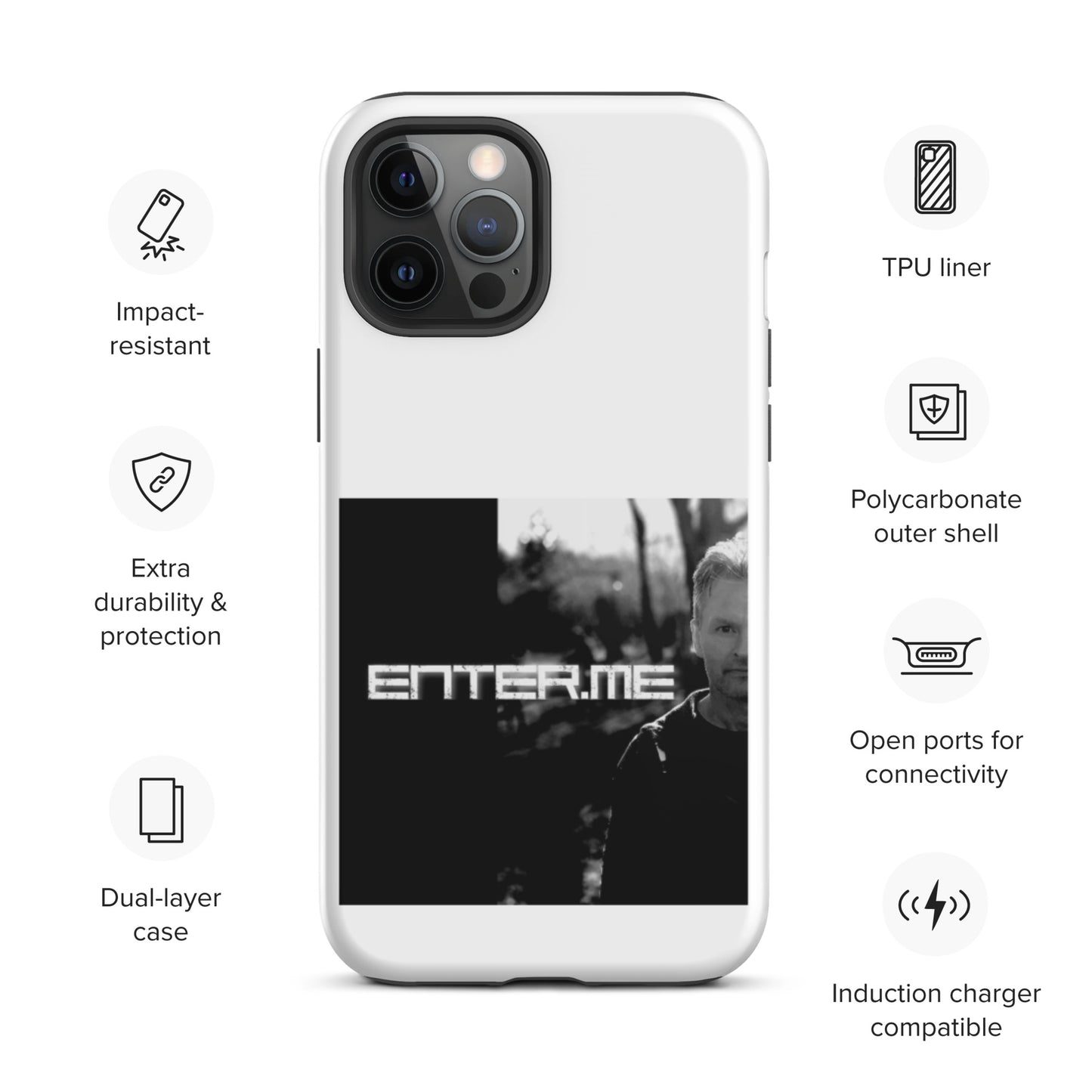 enter.me, official photo, Tough iPhone case