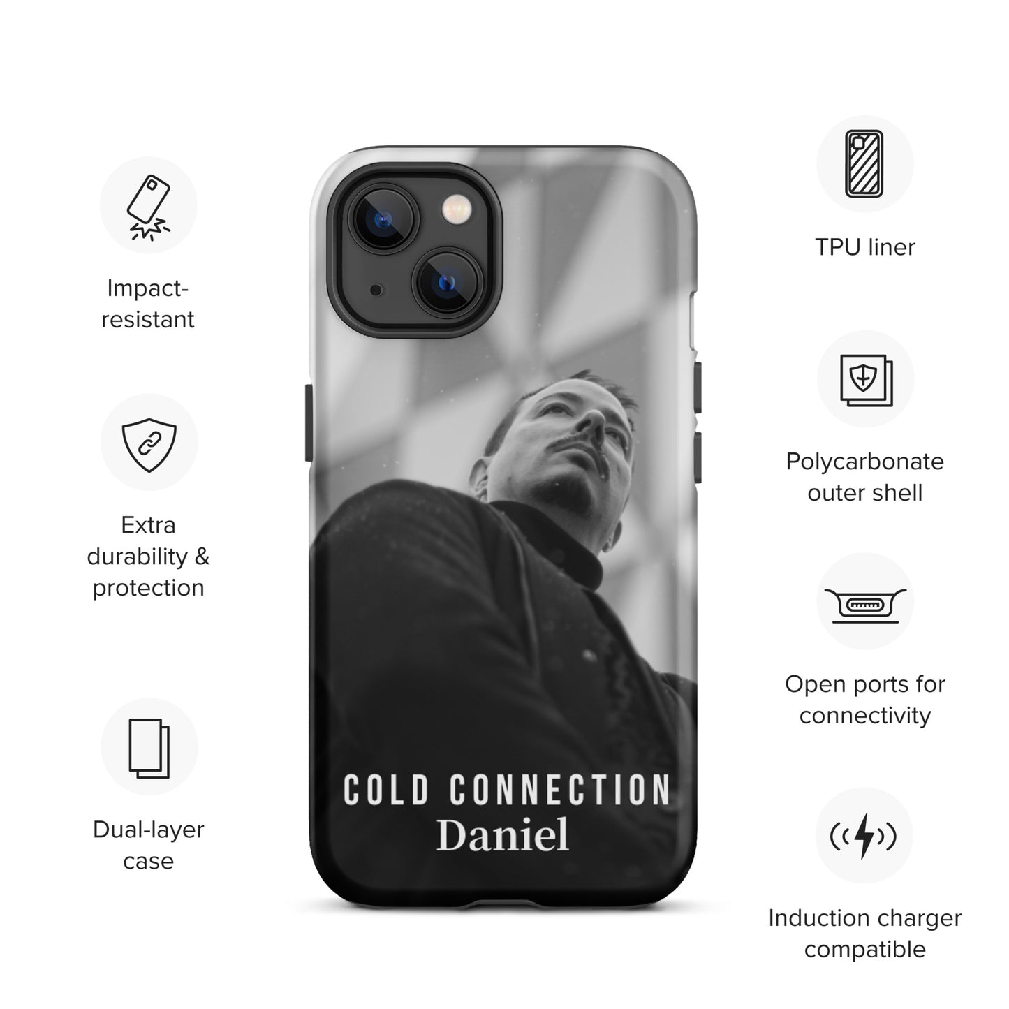 Cold Connection, Daniel, official band photo, Tough iPhone case