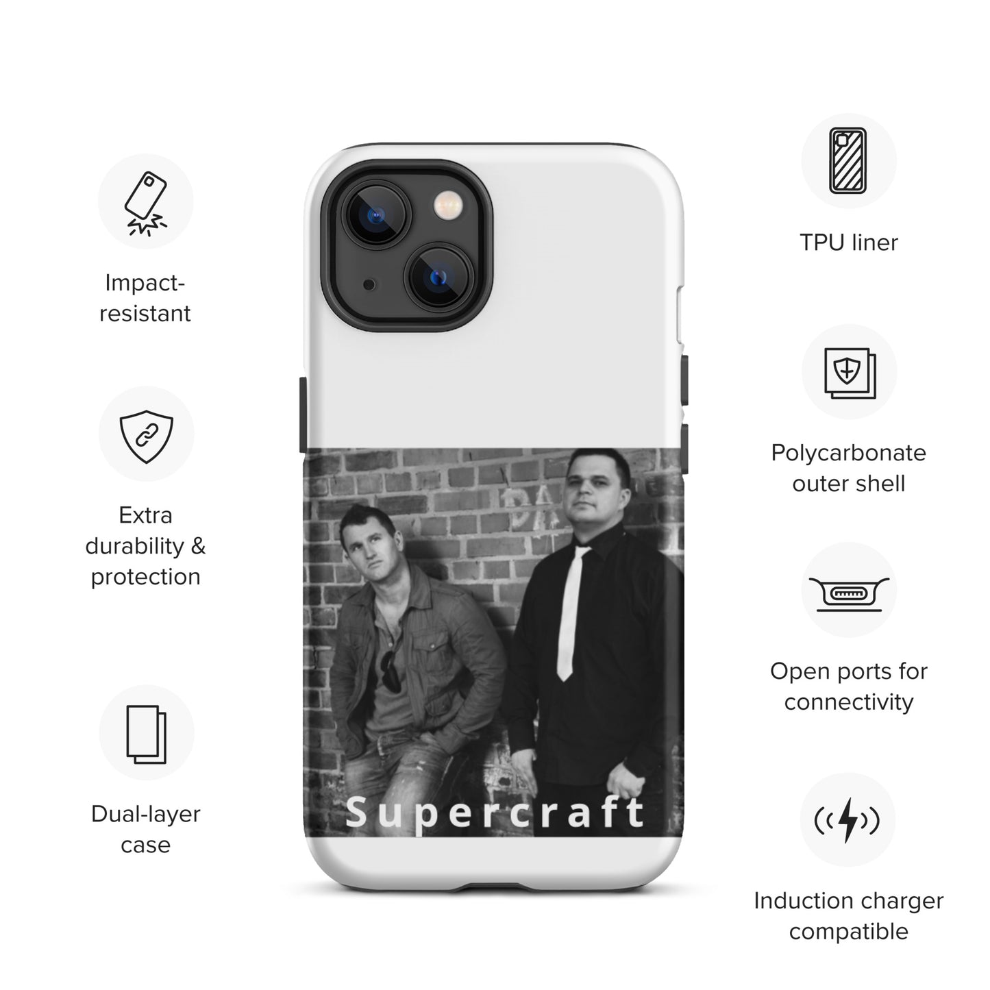 Supercraft, official band photo, Tough iPhone case