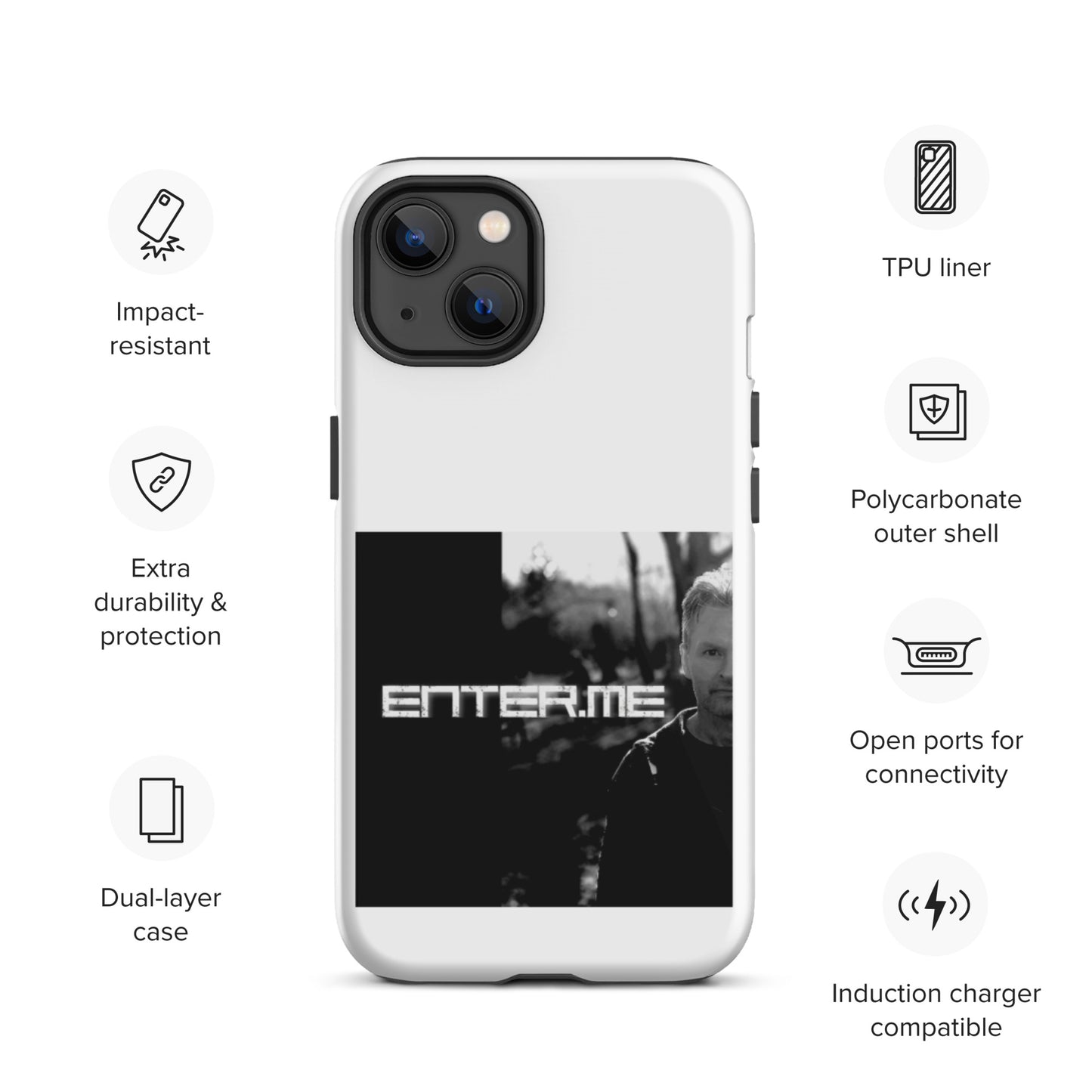 enter.me, official photo, Tough iPhone case