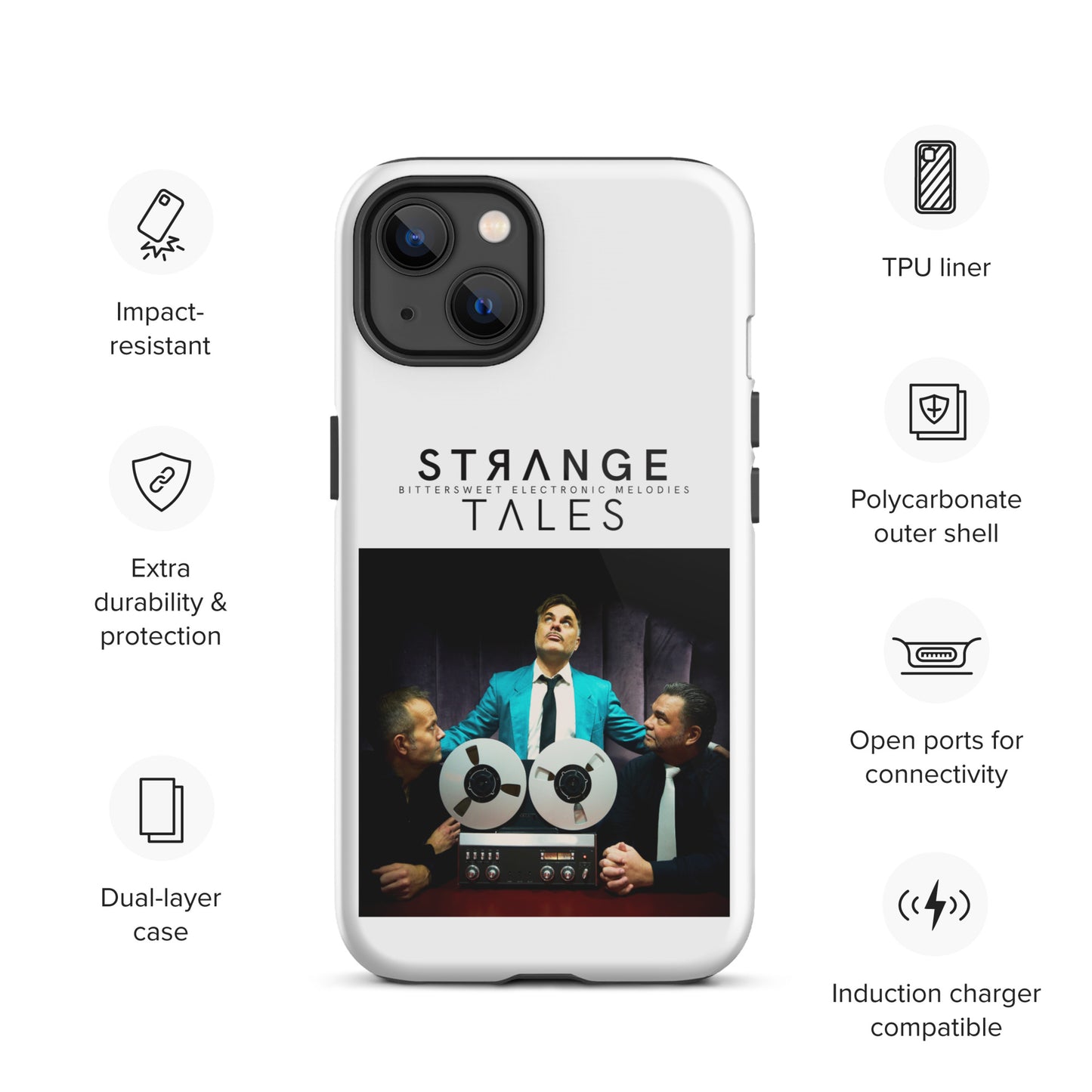 Strange Tales, official photo and logo, Tough iPhone case