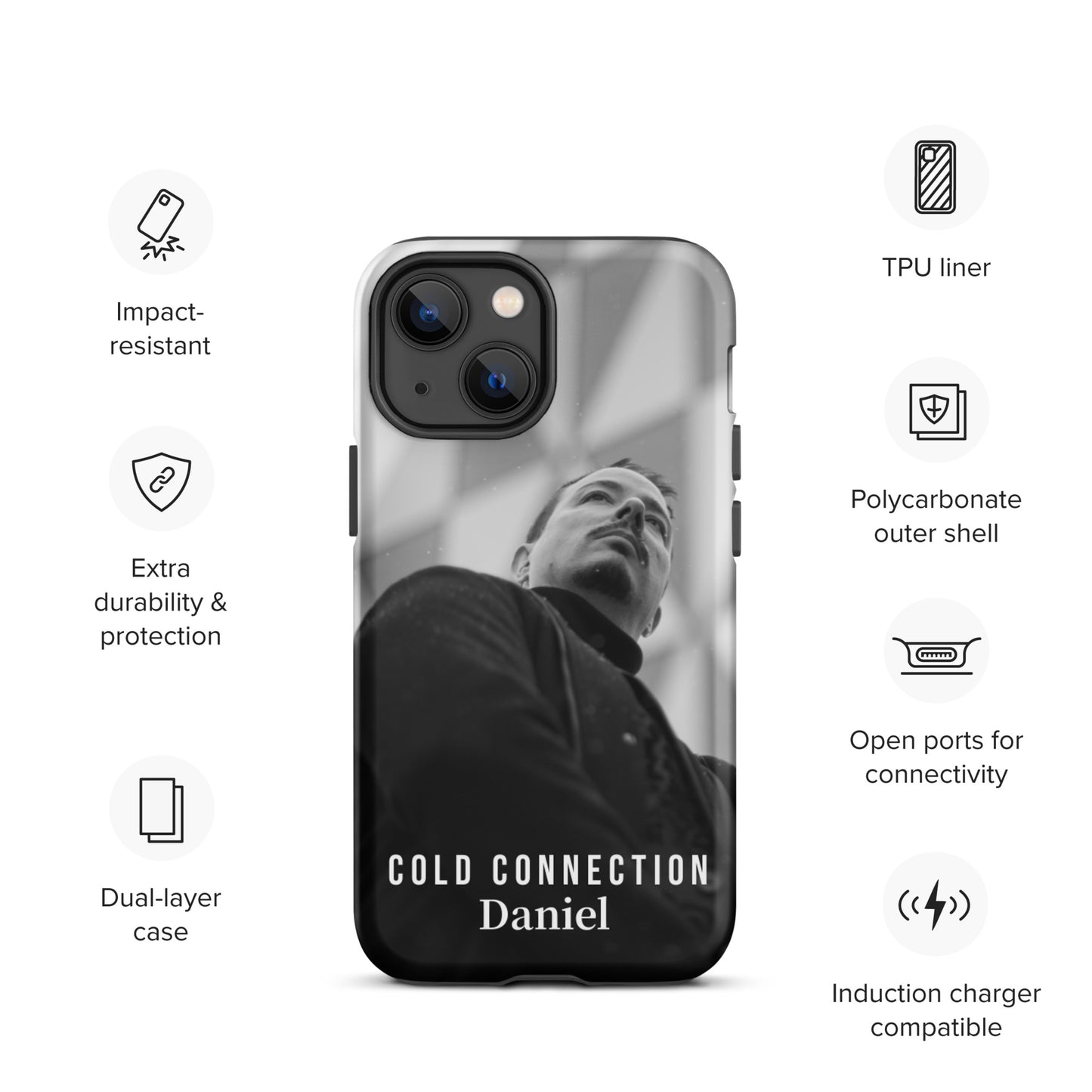 Cold Connection, Daniel, official band photo, Tough iPhone case