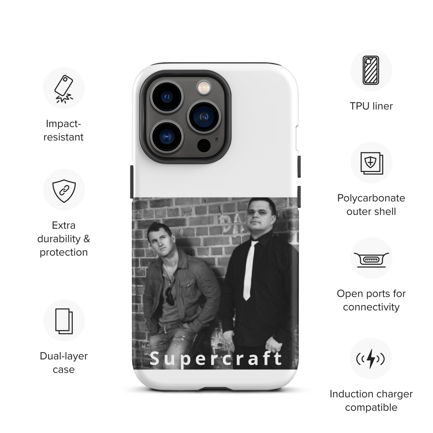 Supercraft, official band photo, Tough iPhone case