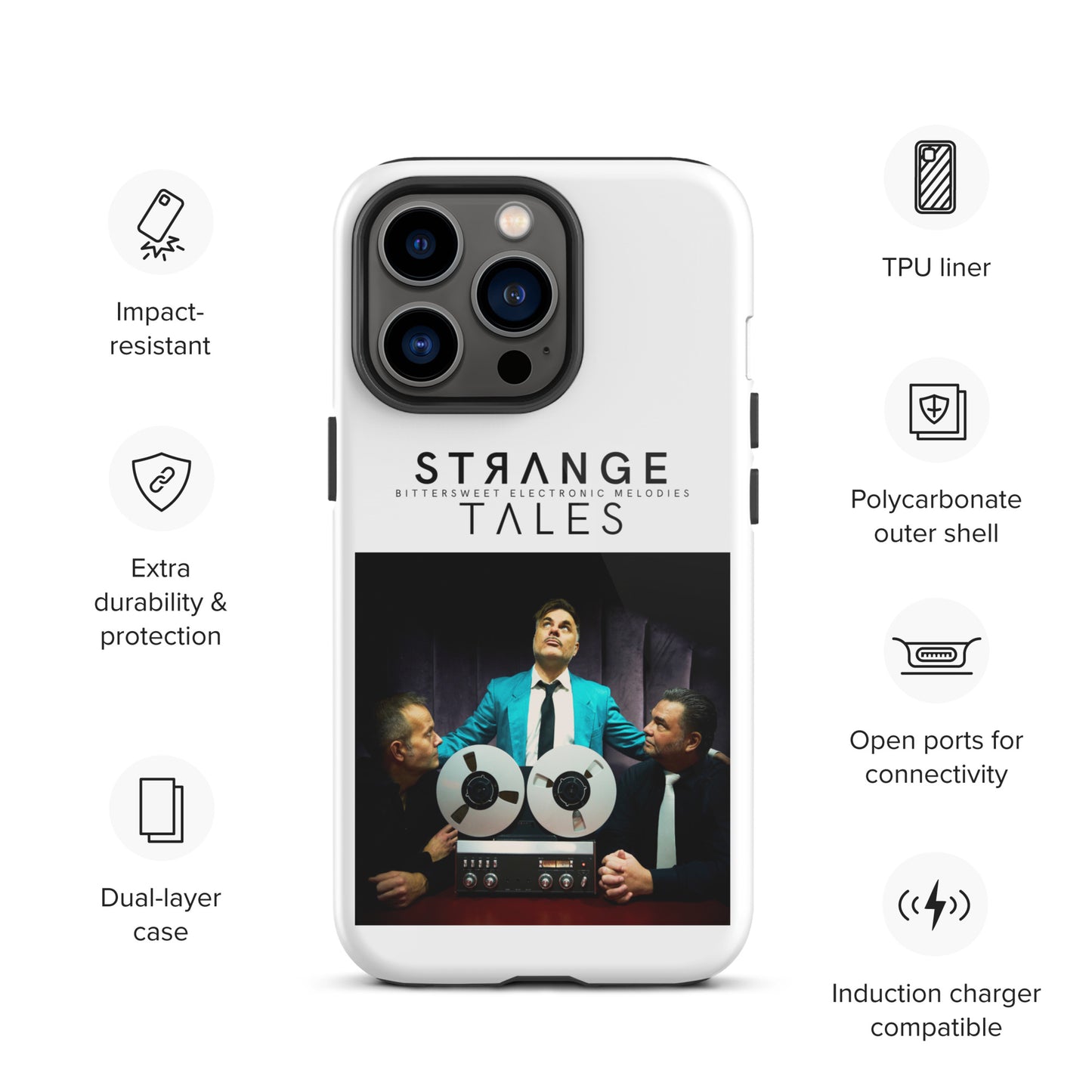 Strange Tales, official photo and logo, Tough iPhone case