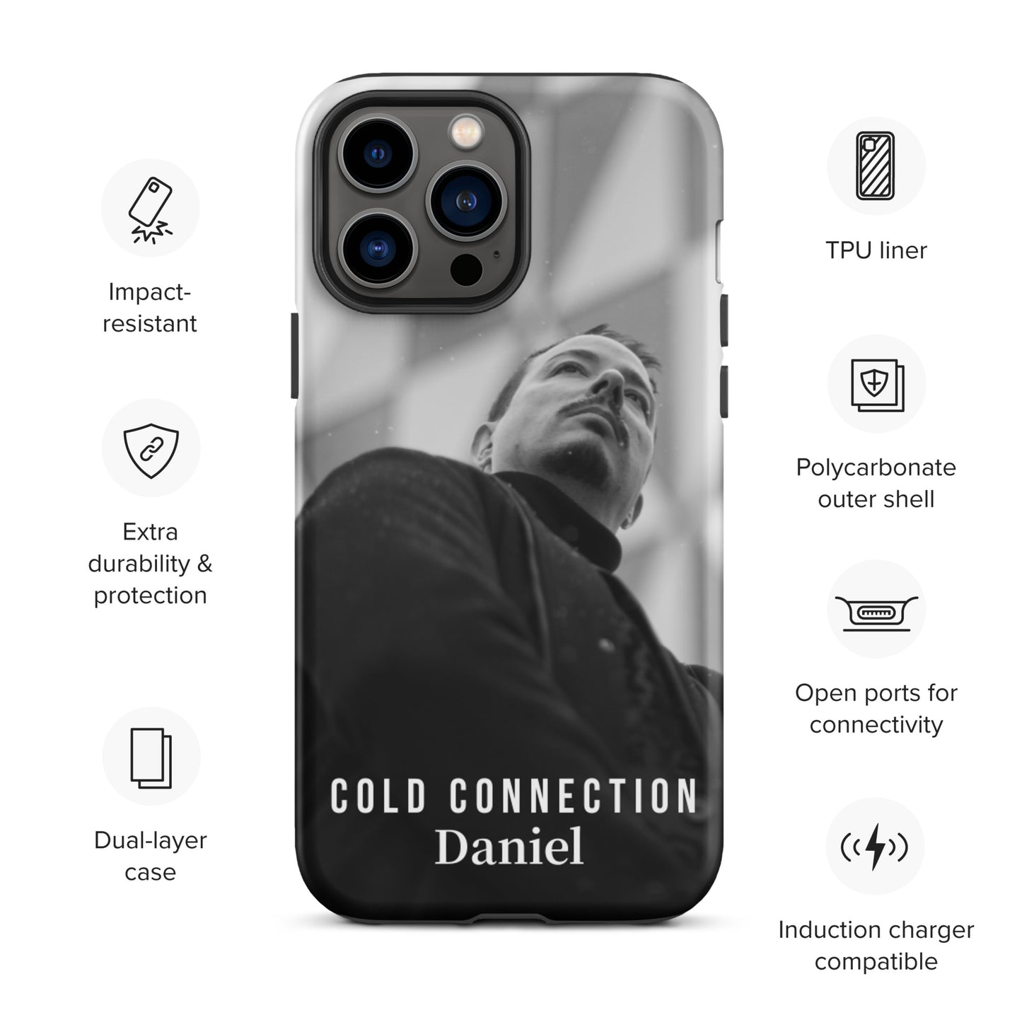 Cold Connection, Daniel, official band photo, Tough iPhone case