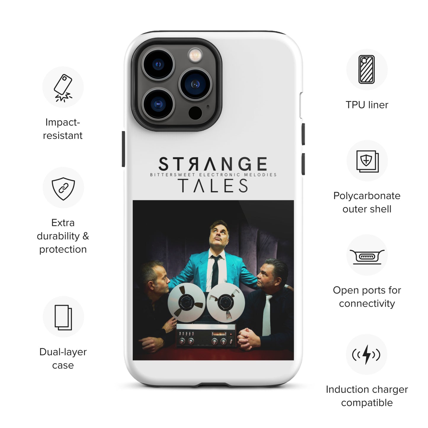 Strange Tales, official photo and logo, Tough iPhone case