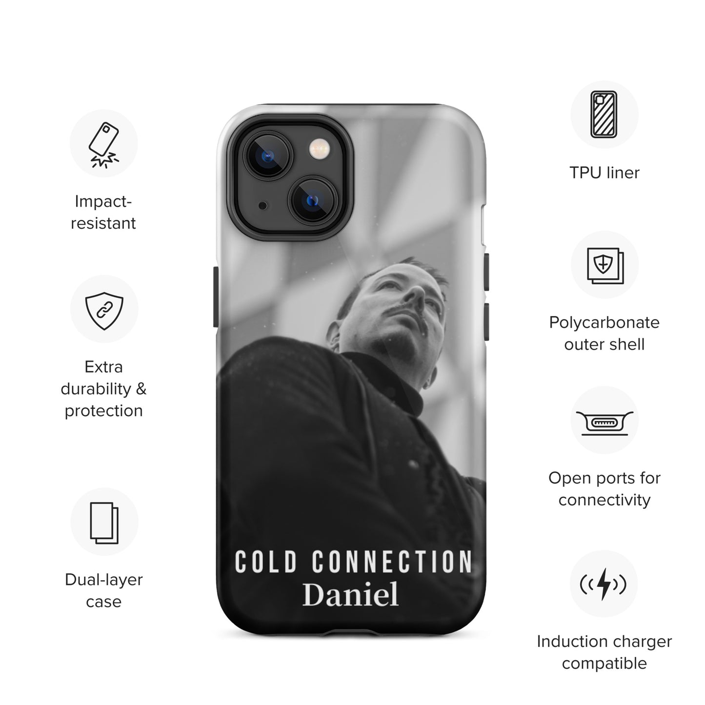 Cold Connection, Daniel, official band photo, Tough iPhone case