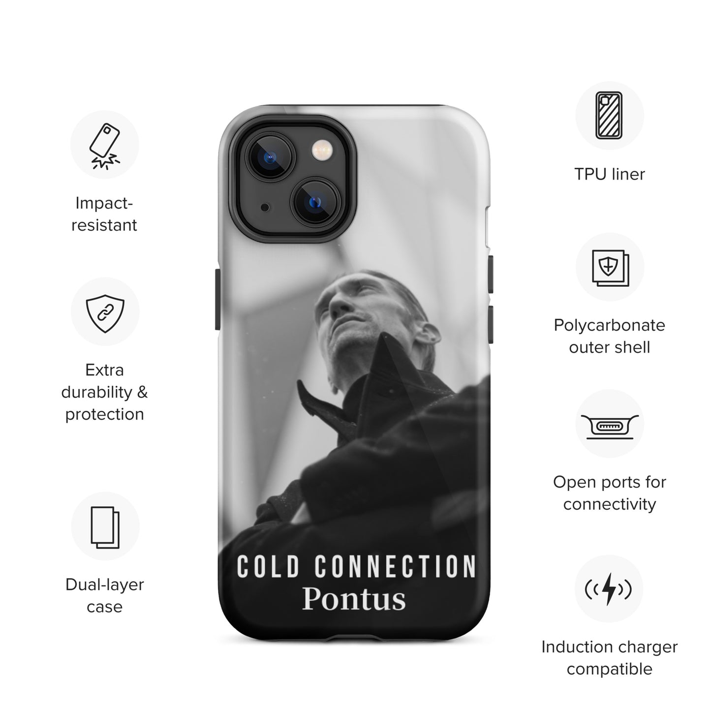 Cold Connection, Pontus, official band photo, Tough iPhone case