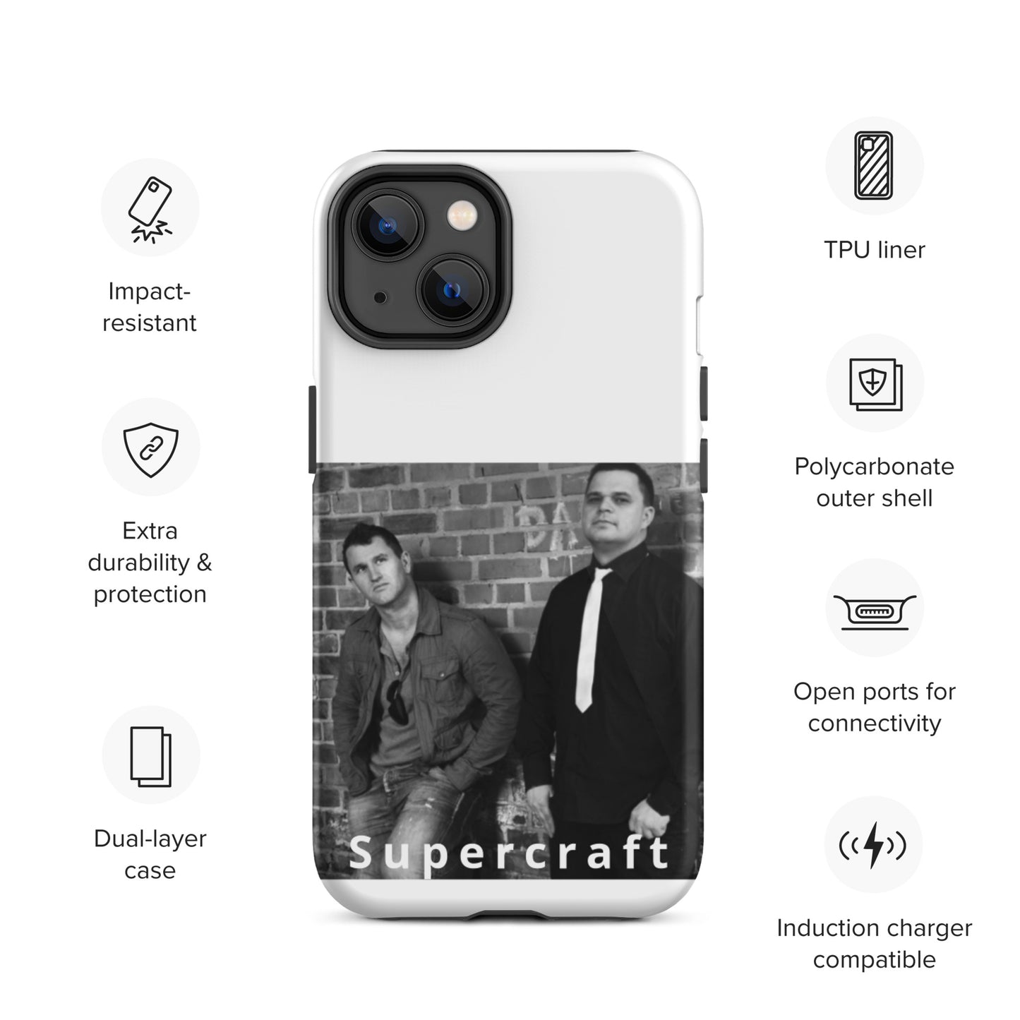 Supercraft, official band photo, Tough iPhone case