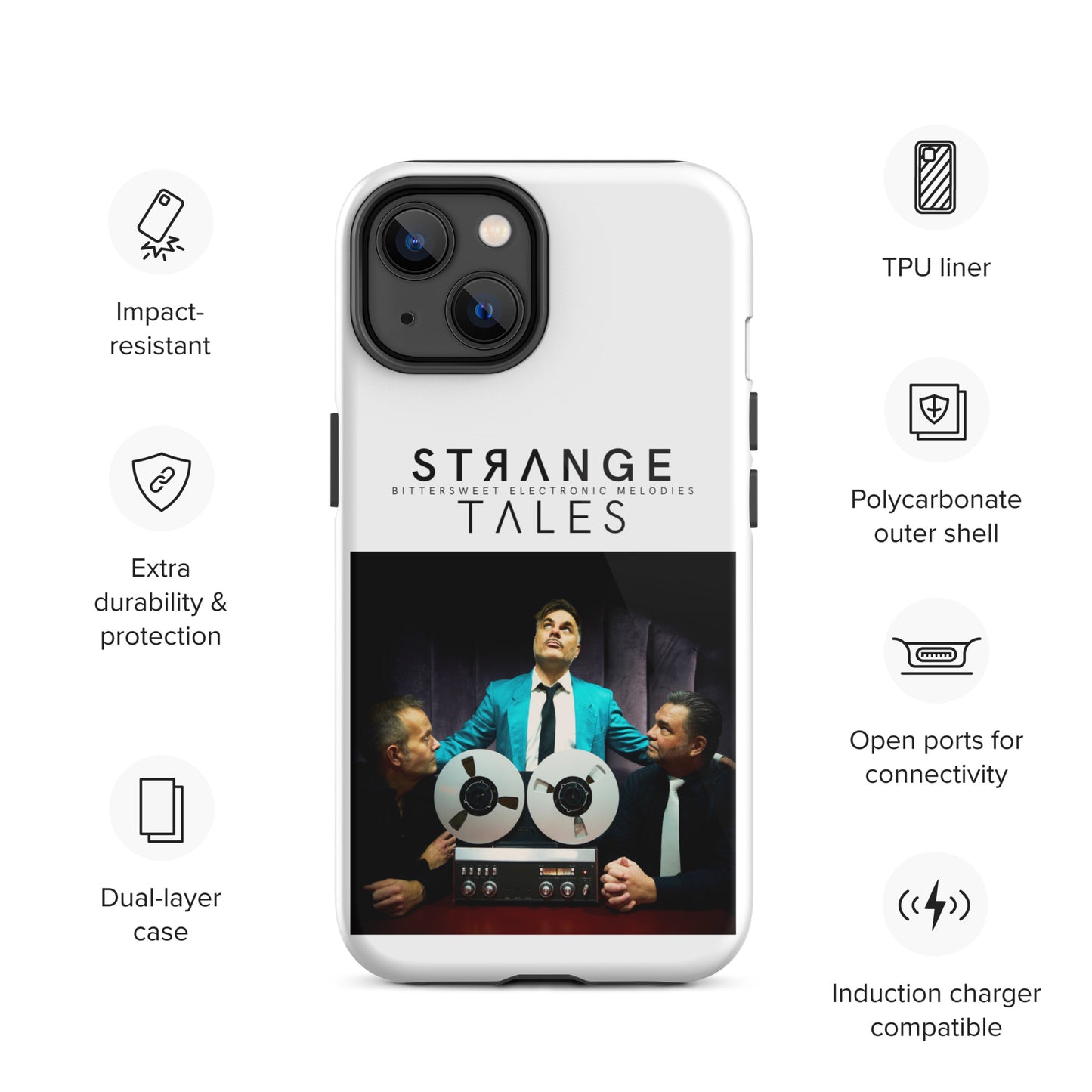 Strange Tales, official photo and logo, Tough iPhone case