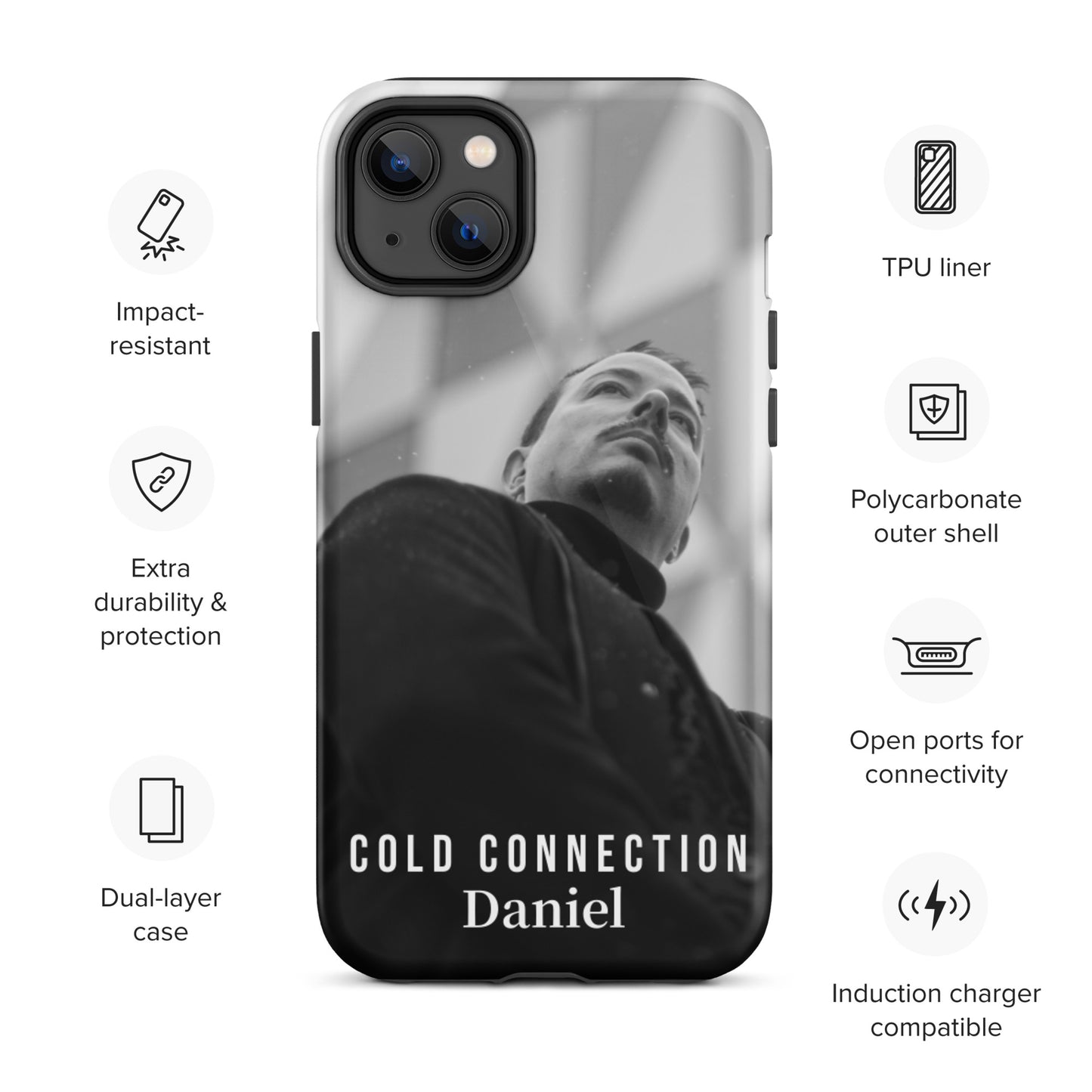 Cold Connection, Daniel, official band photo, Tough iPhone case