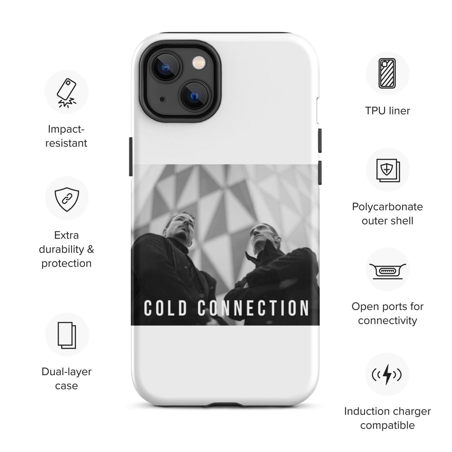 Cold Connection, official band photo, Tough iPhone case