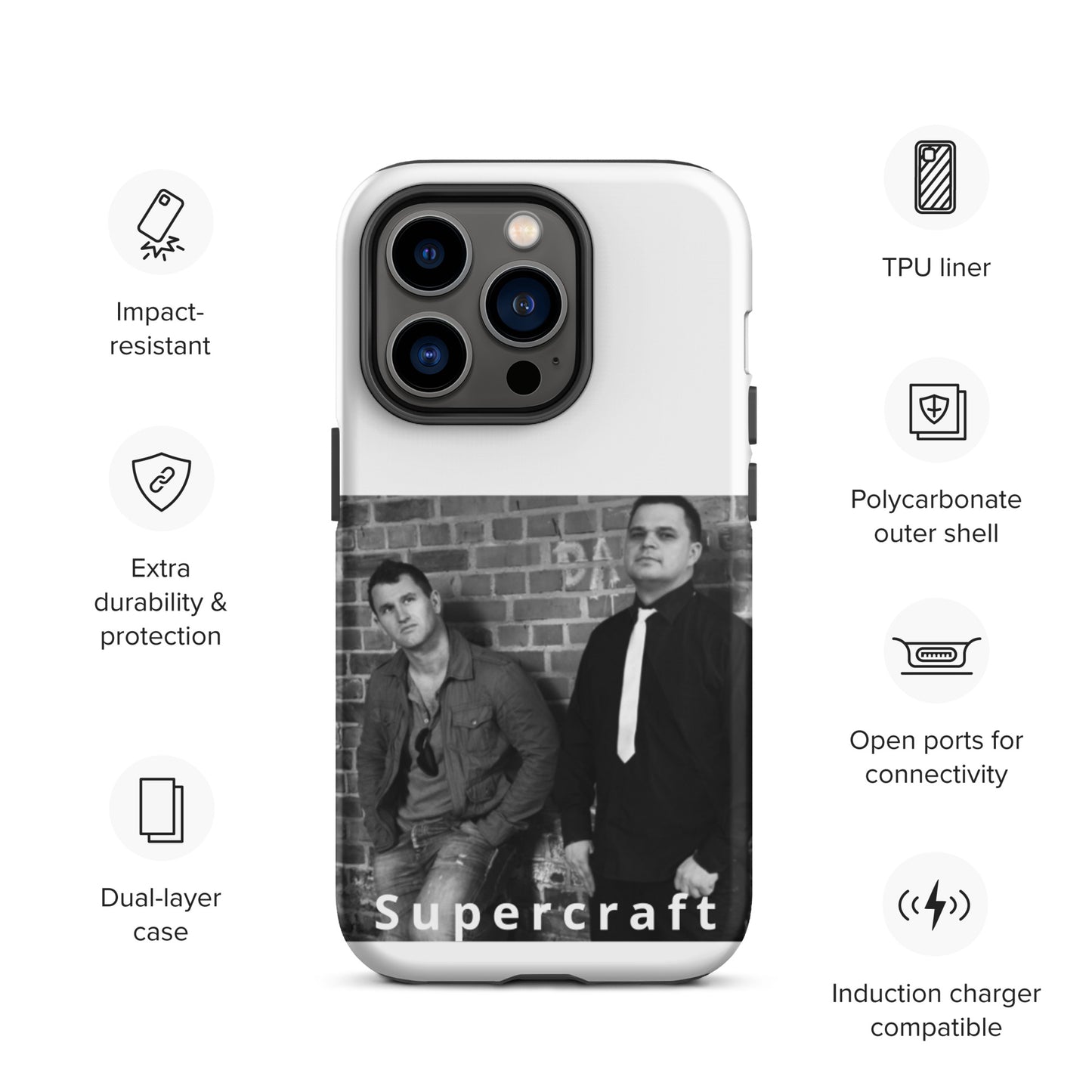 Supercraft, official band photo, Tough iPhone case