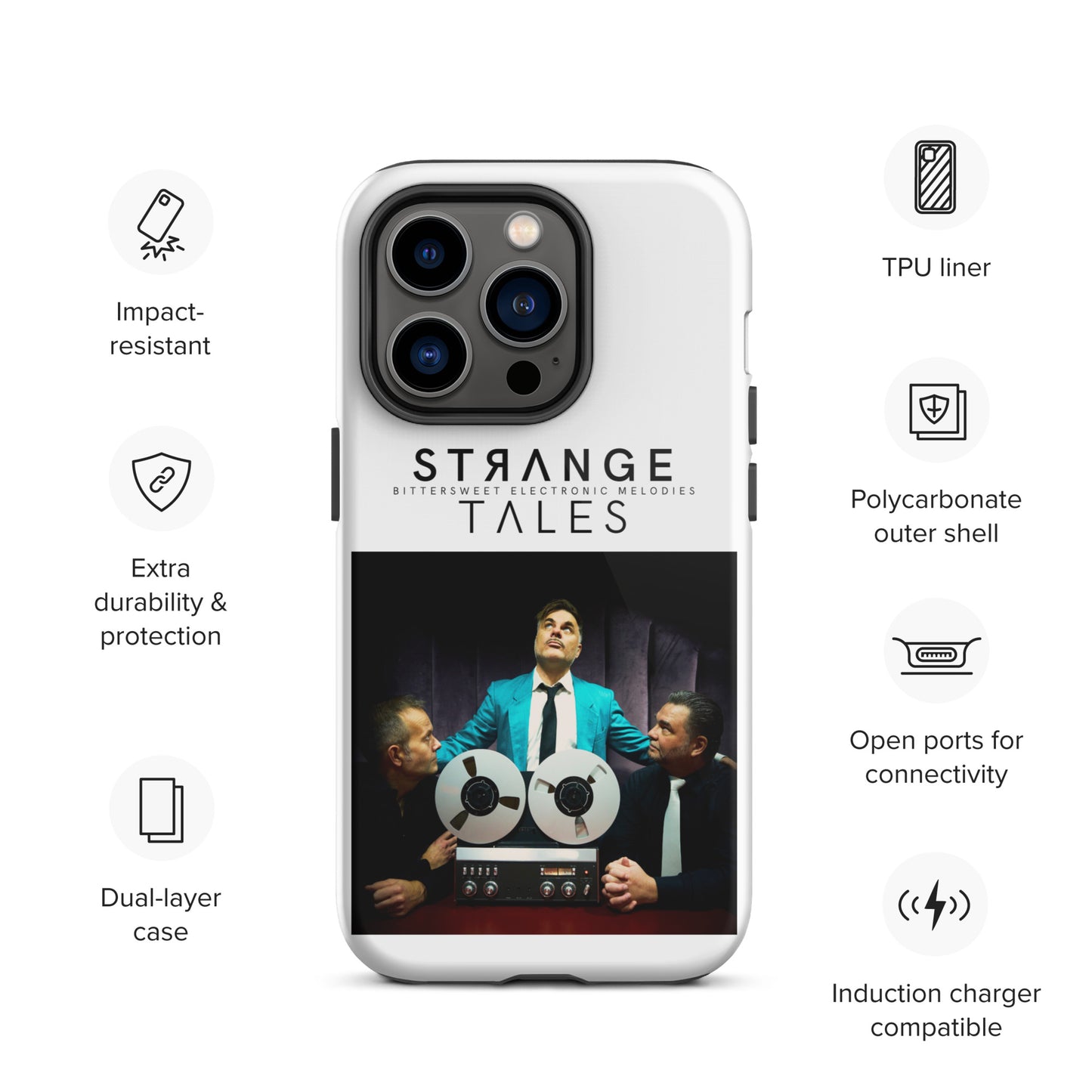 Strange Tales, official photo and logo, Tough iPhone case