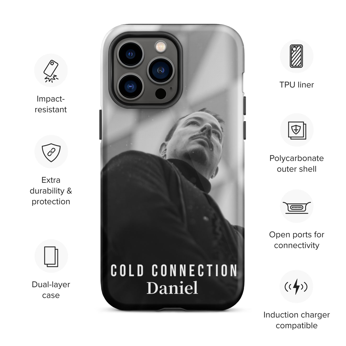 Cold Connection, Daniel, official band photo, Tough iPhone case