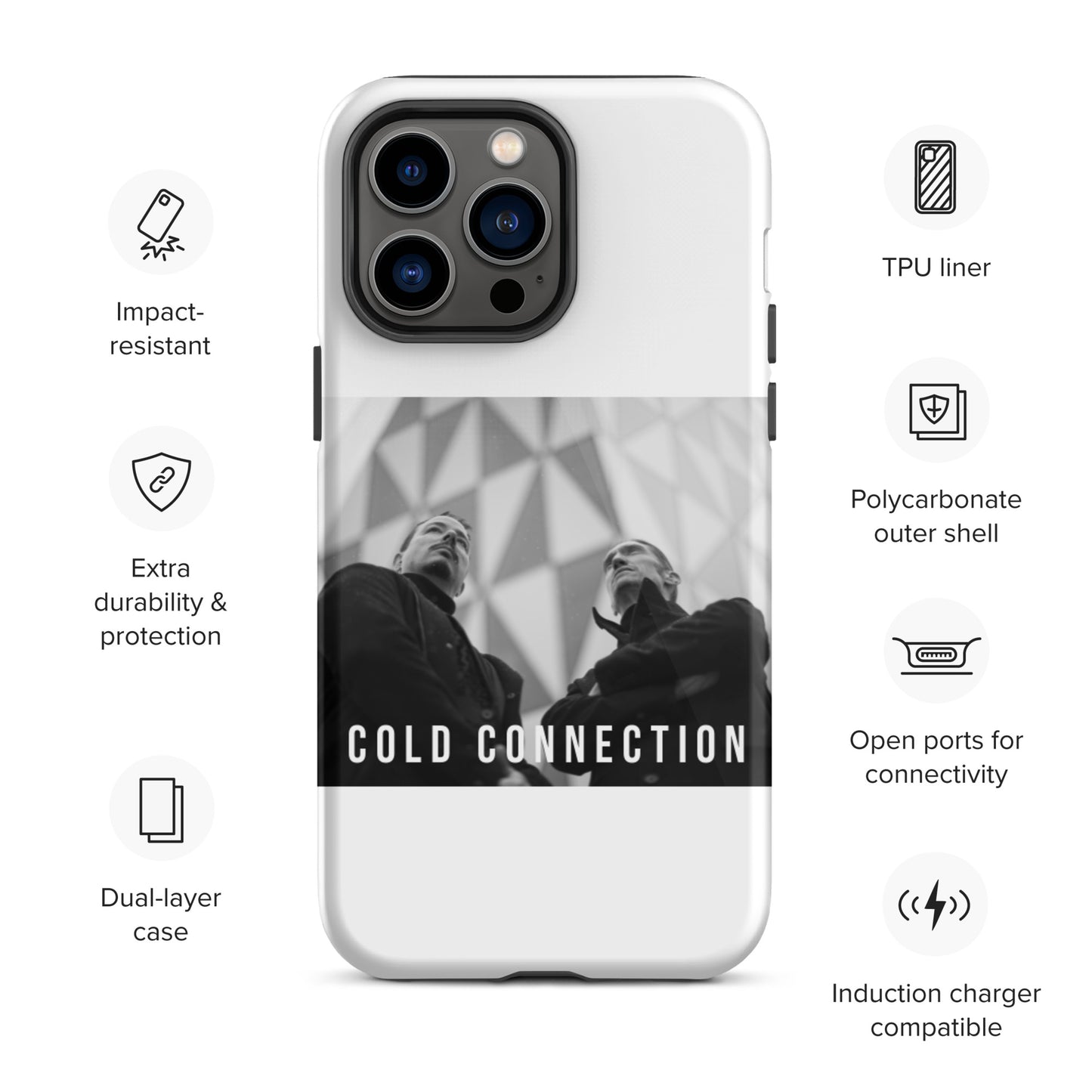 Cold Connection, official band photo, Tough iPhone case