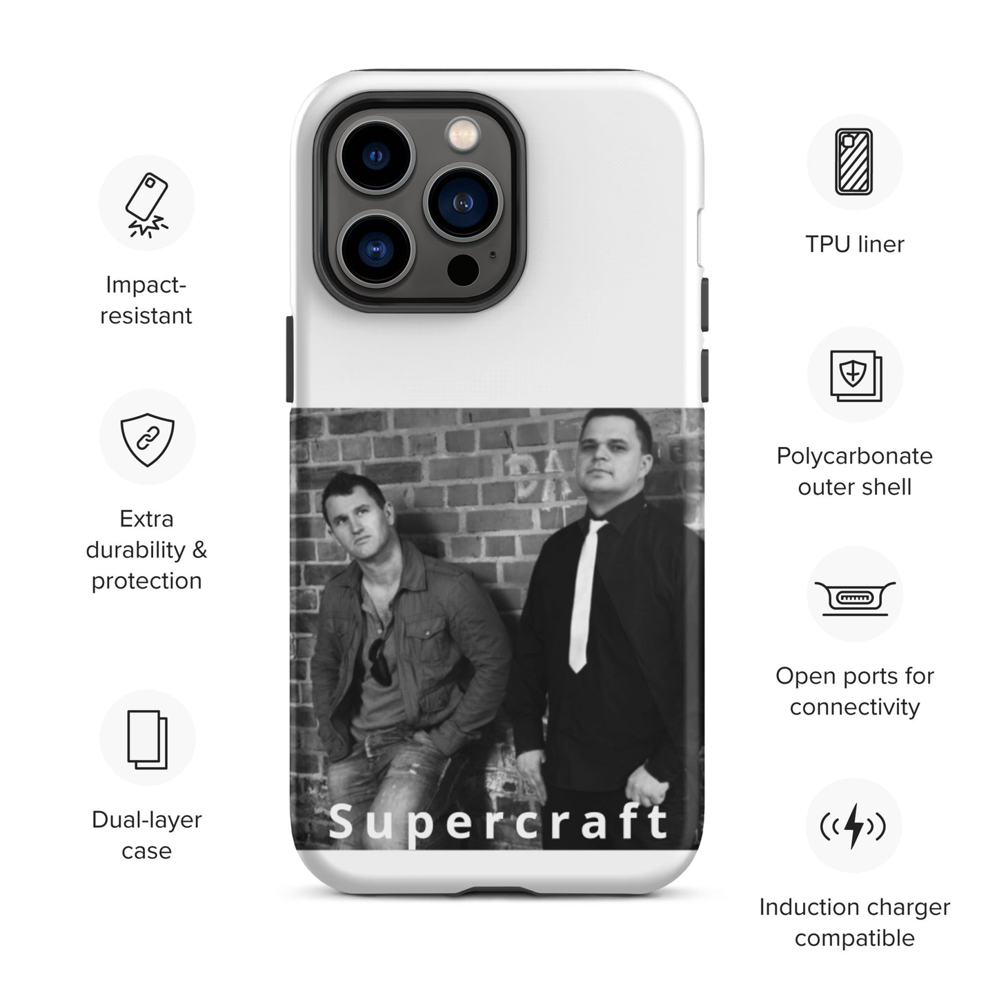 Supercraft, official band photo, Tough iPhone case