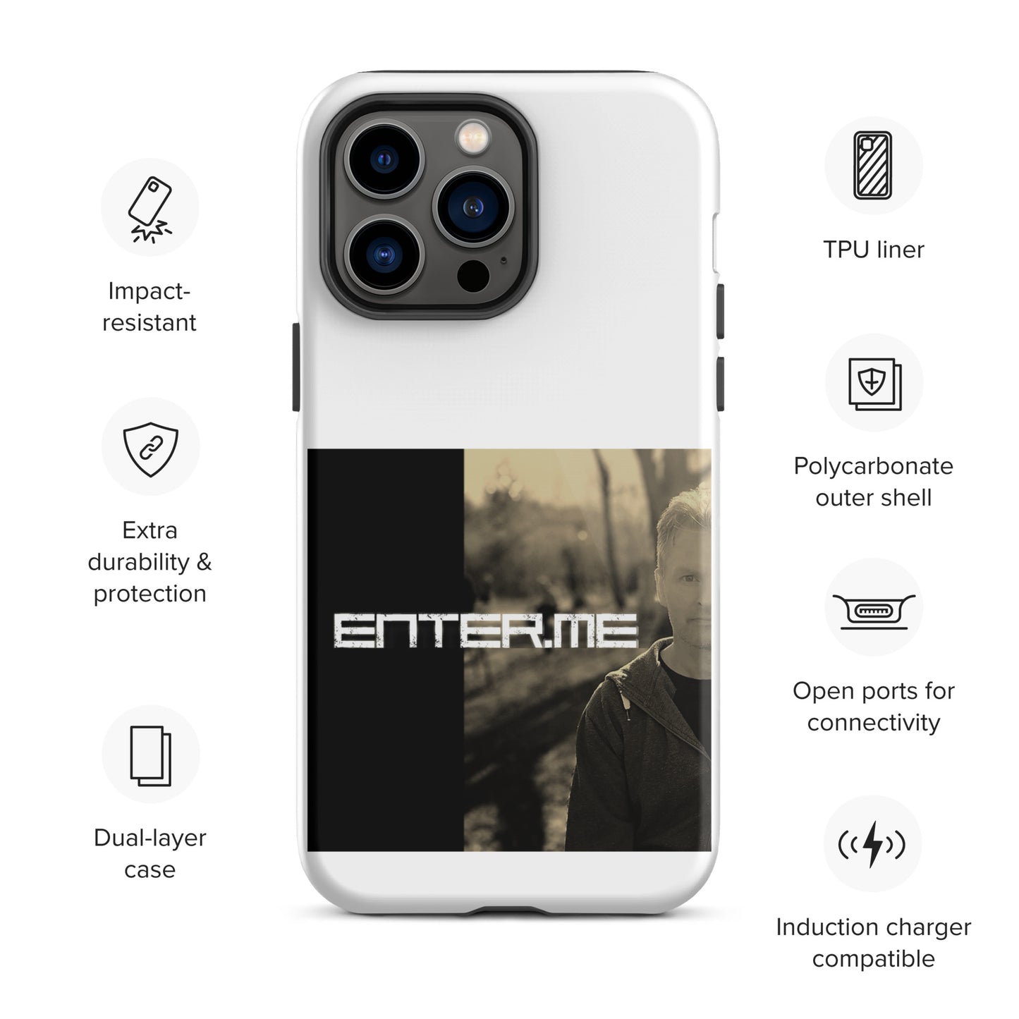 enter.me, official photo (colour) Tough iPhone case