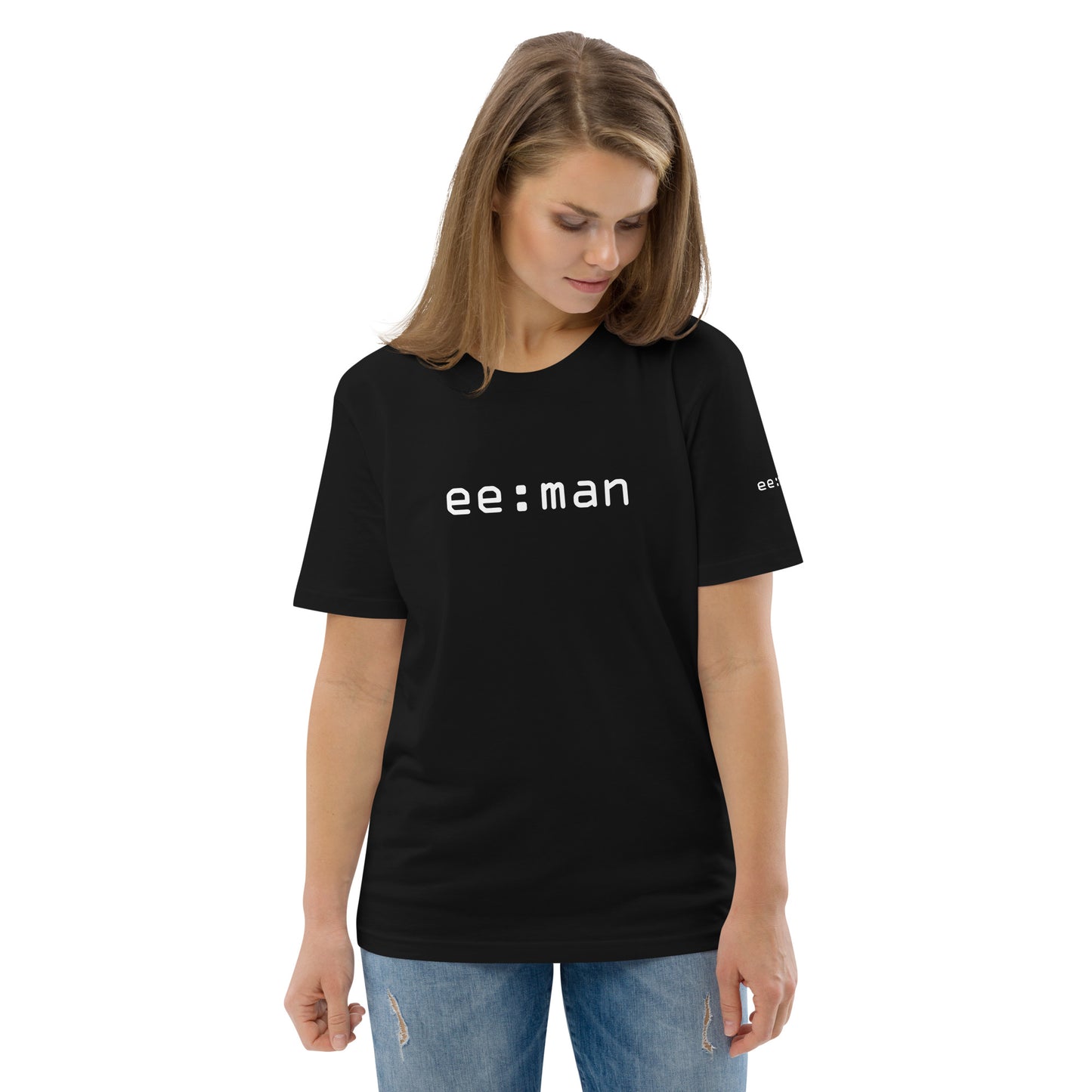 ee:man, official logo, Unisex organic cotton t-shirt