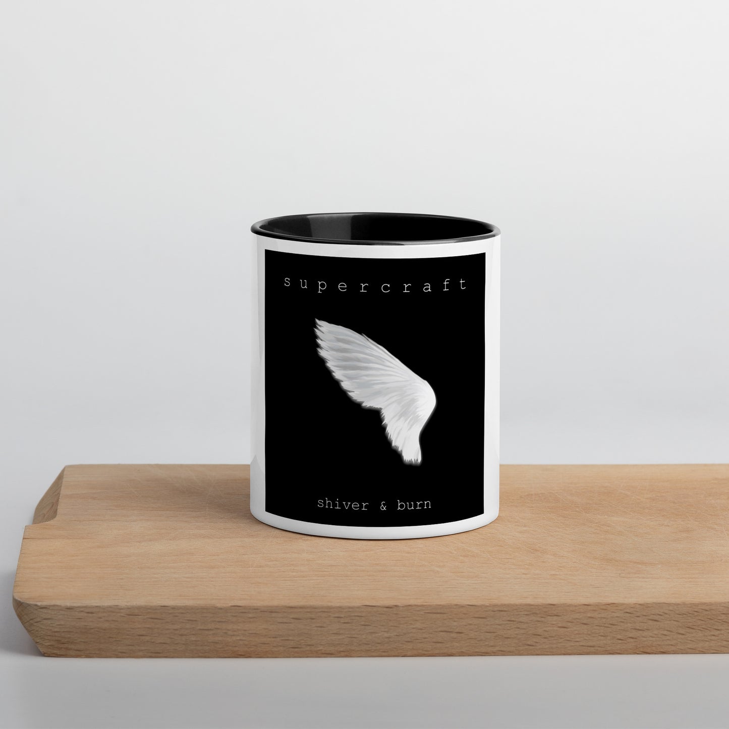 Supercraft, official cover art 'Shiver & Burn' Mug with Color Inside