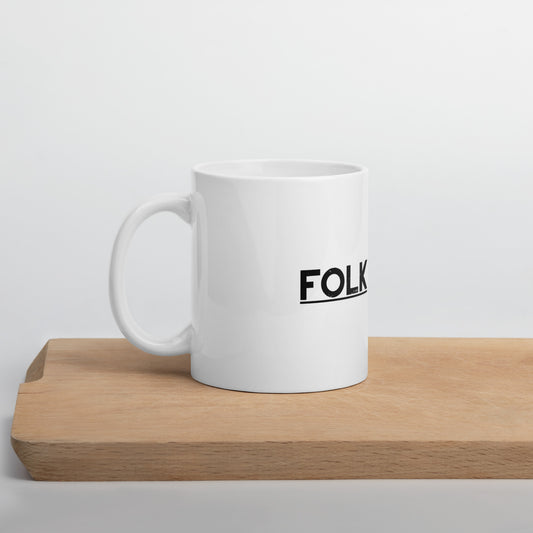 Folk Är Folk, official logo, White glossy mug