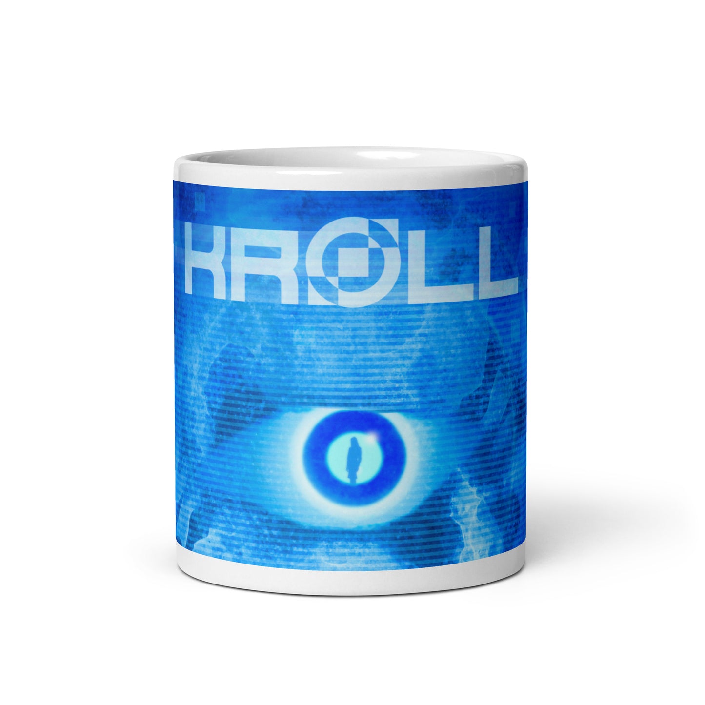 KRØLL, official logo, White glossy mug