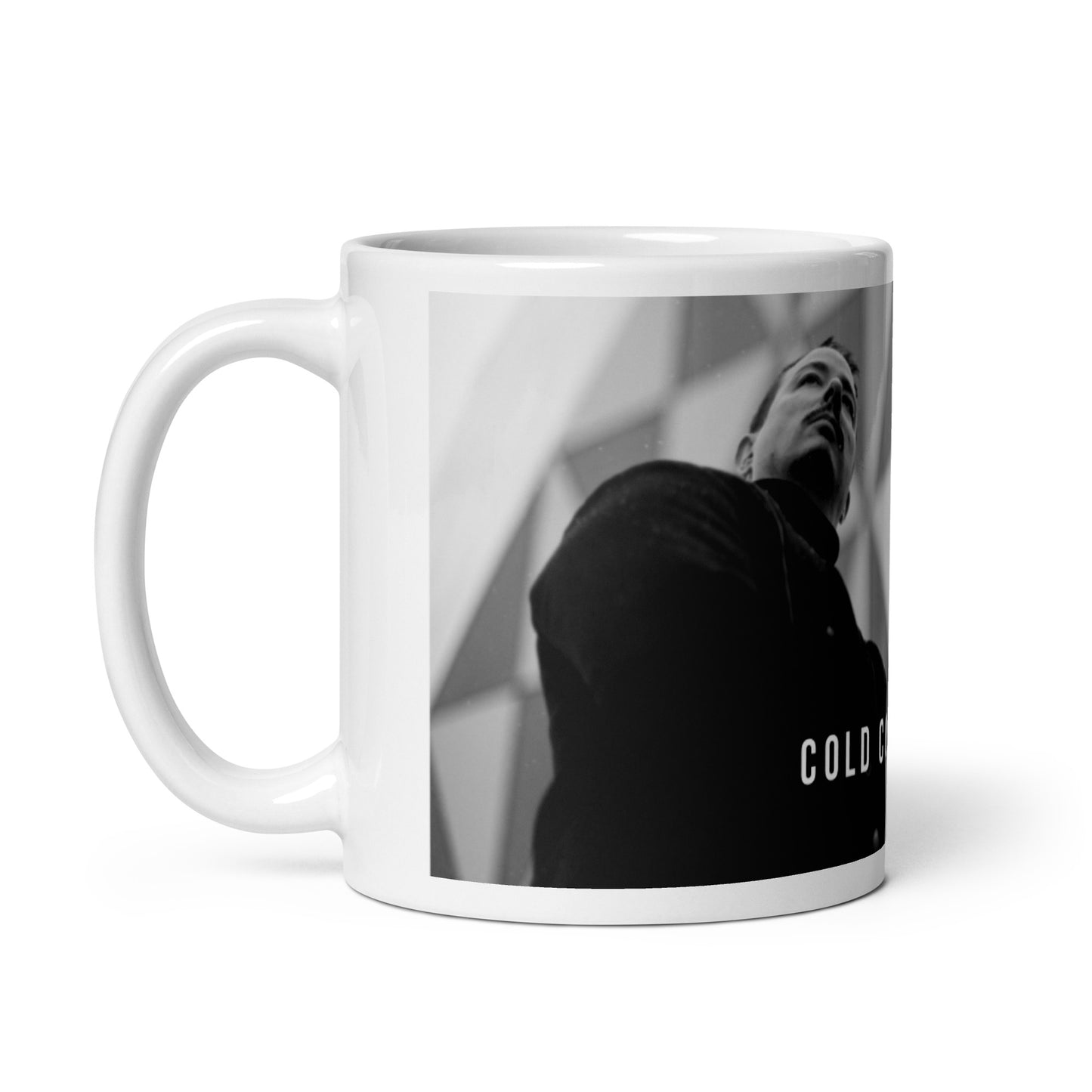 Cold Connection, official band photo, White glossy mug